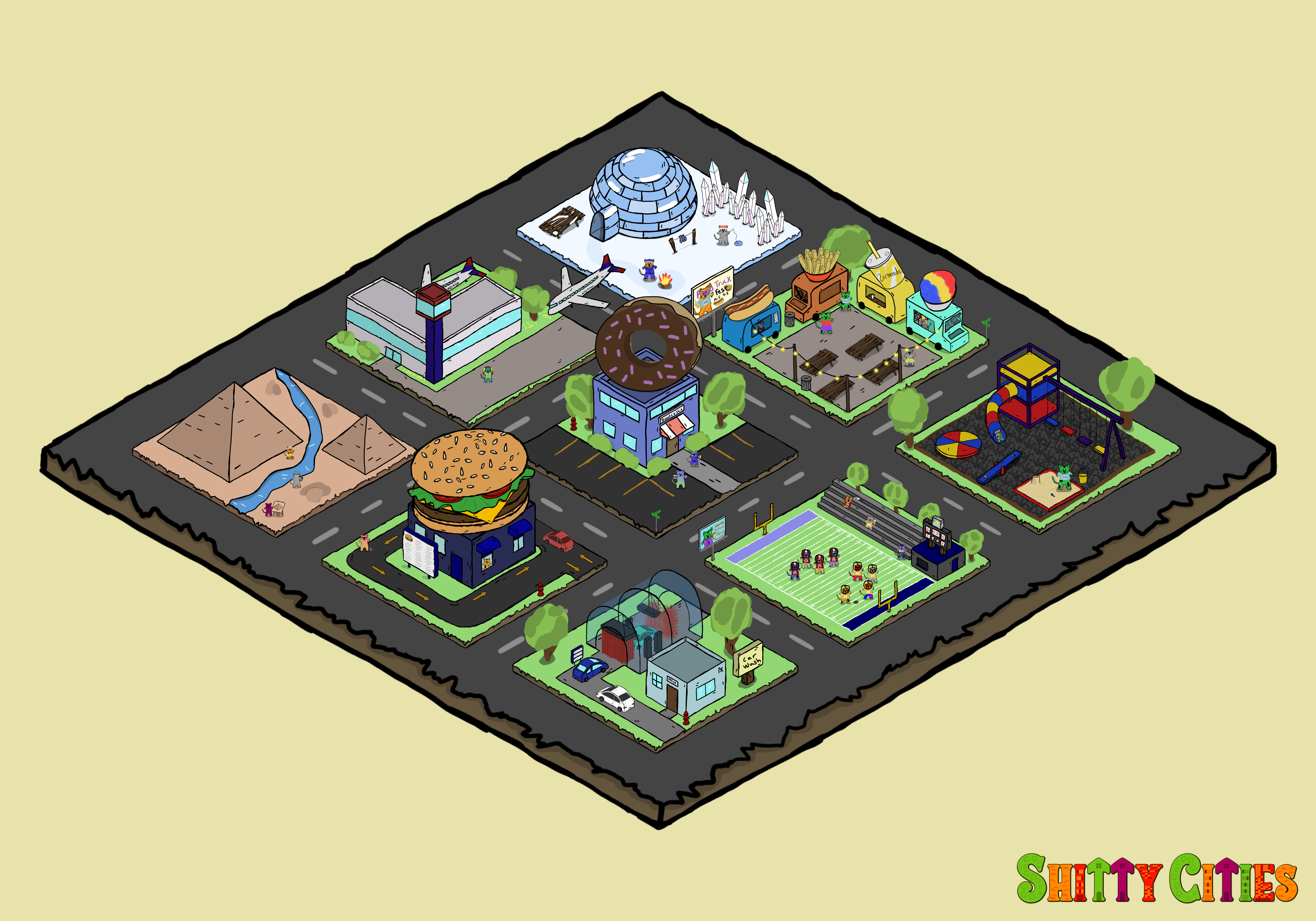 Shitty City #284 NFT on Algorand