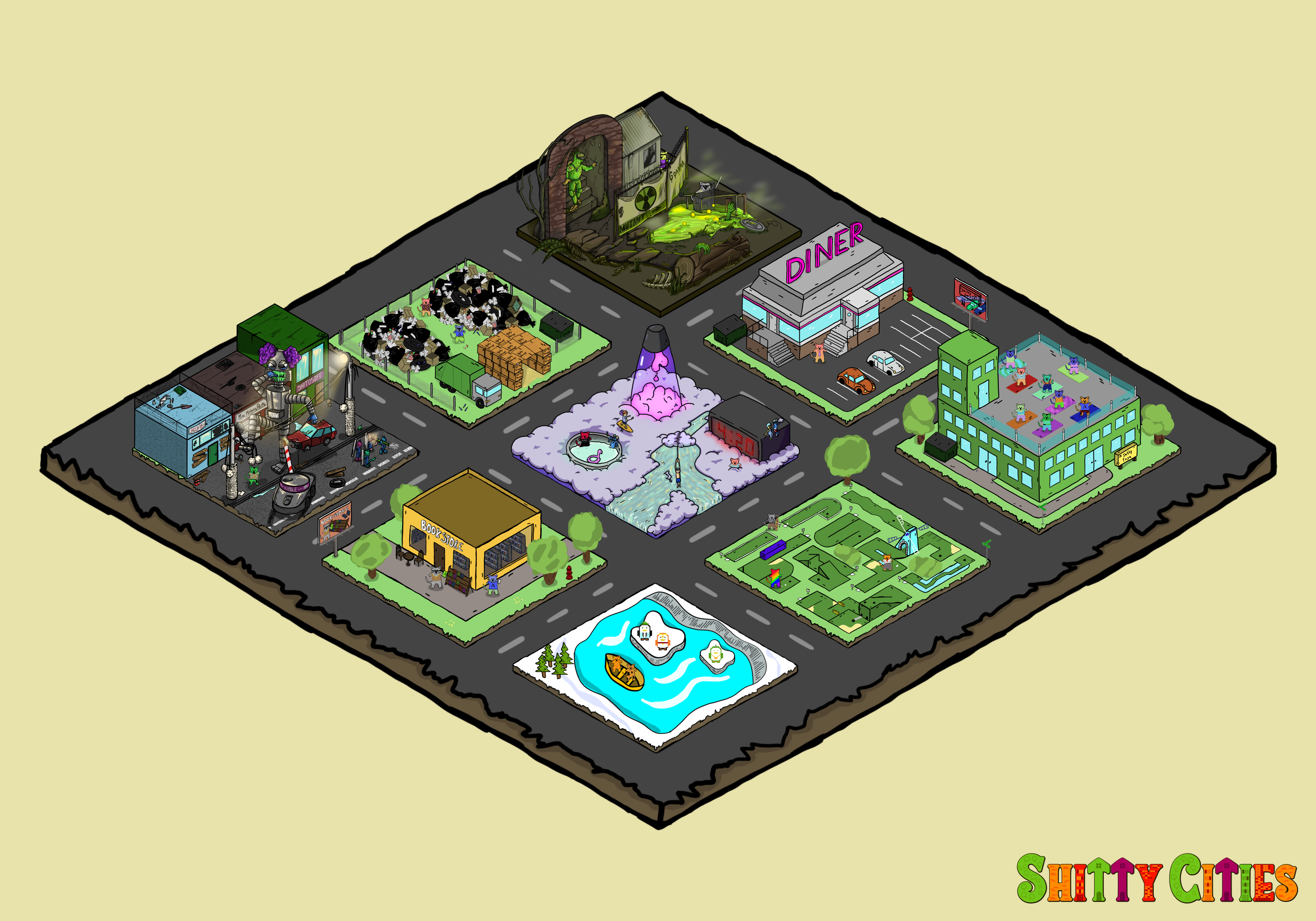 Shitty City #372 NFT on Algorand