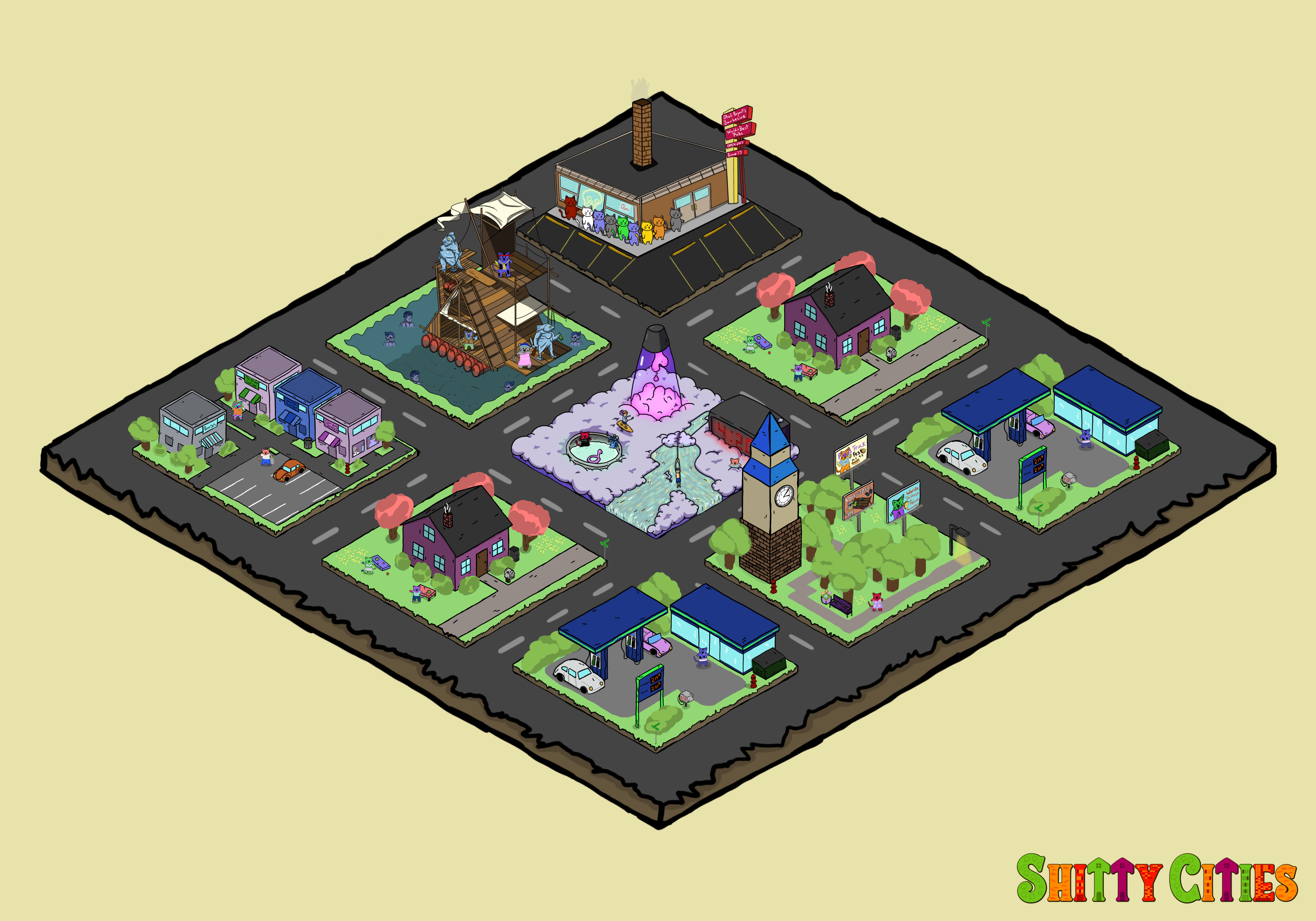 Shitty City #484 NFT on Algorand
