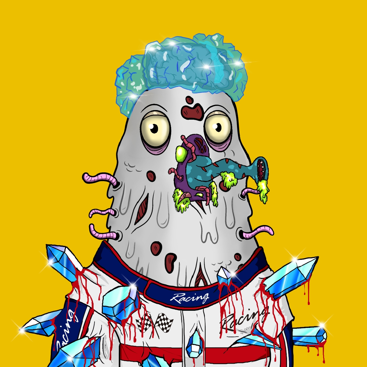 Mutant Ghetto Pigeon #616 NFT on Algorand