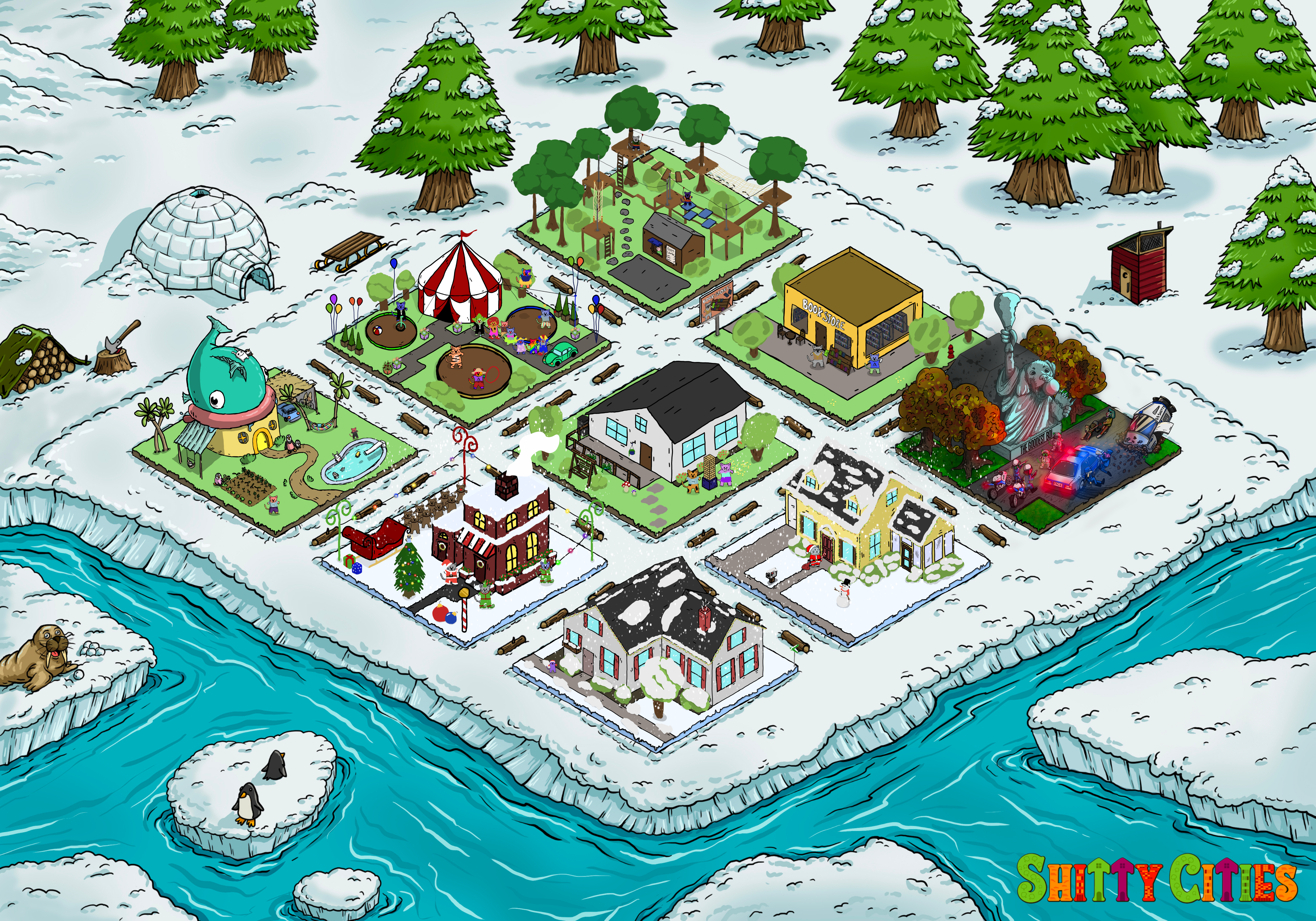 Shitty City #186 NFT on Algorand