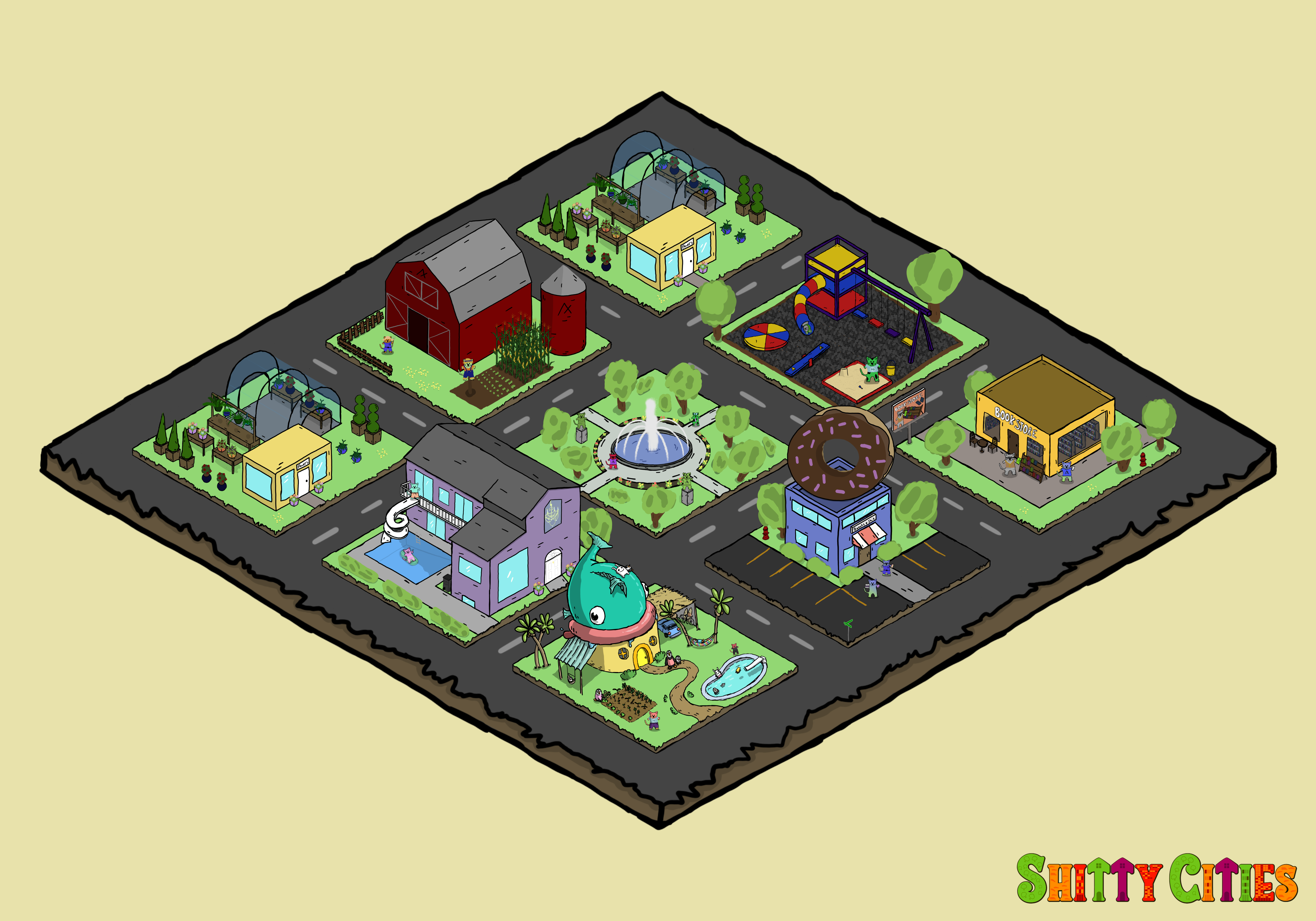 Shitty City #189 NFT on Algorand