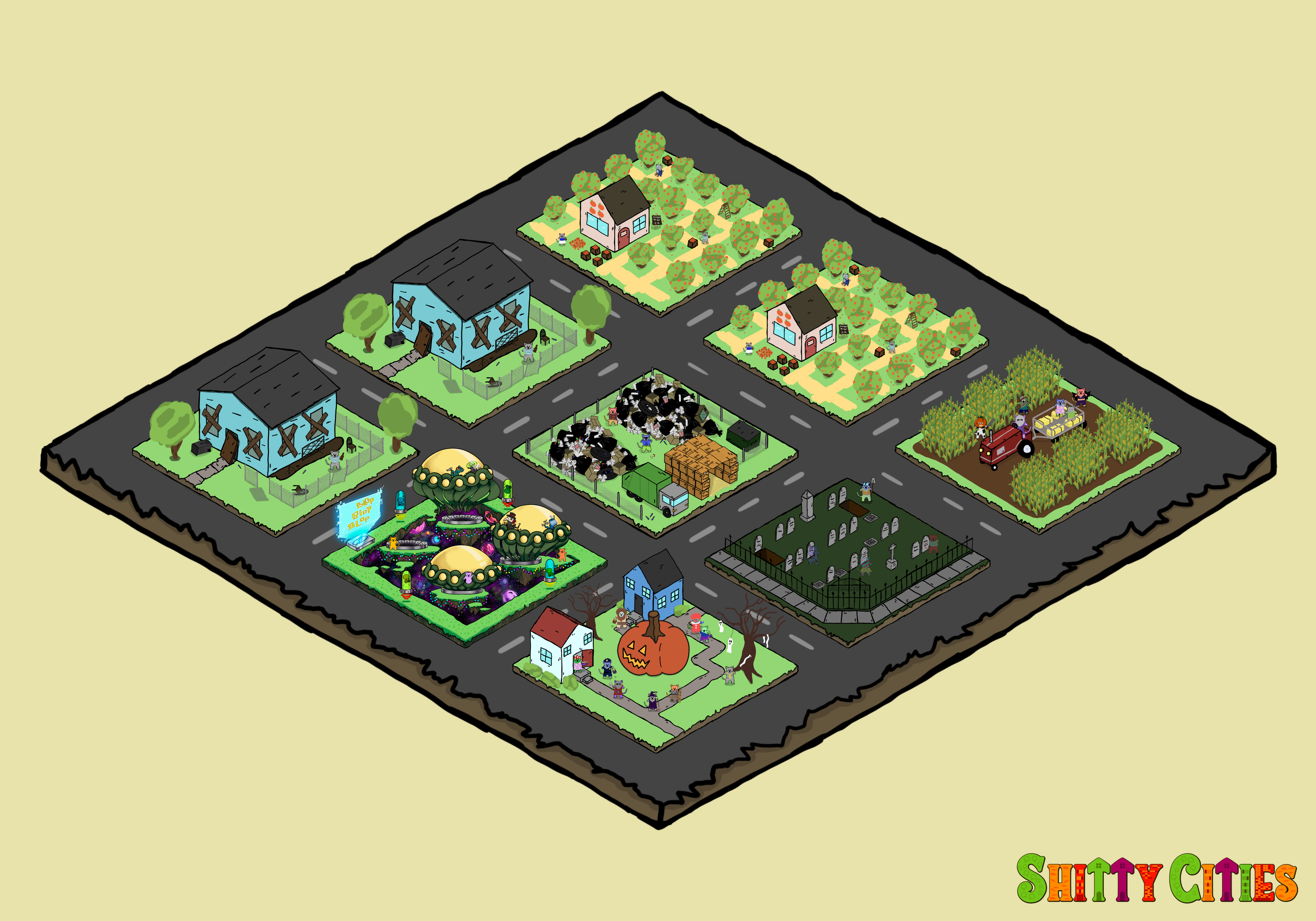 Shitty City #257 NFT on Algorand