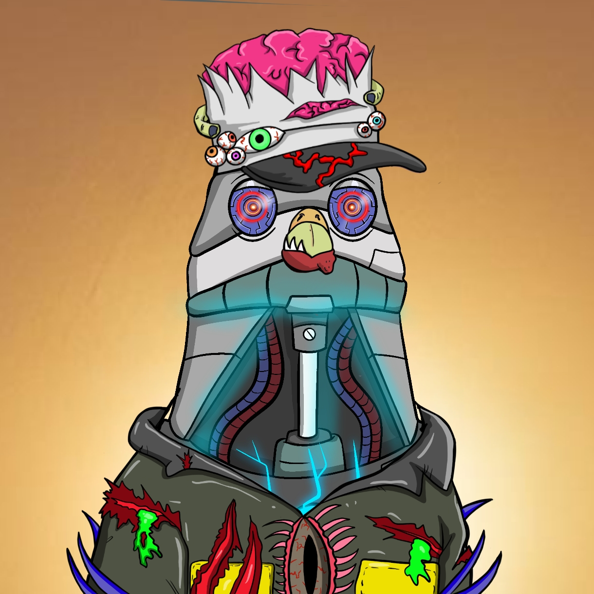 Mutant Ghetto Pigeon #480 NFT on Algorand