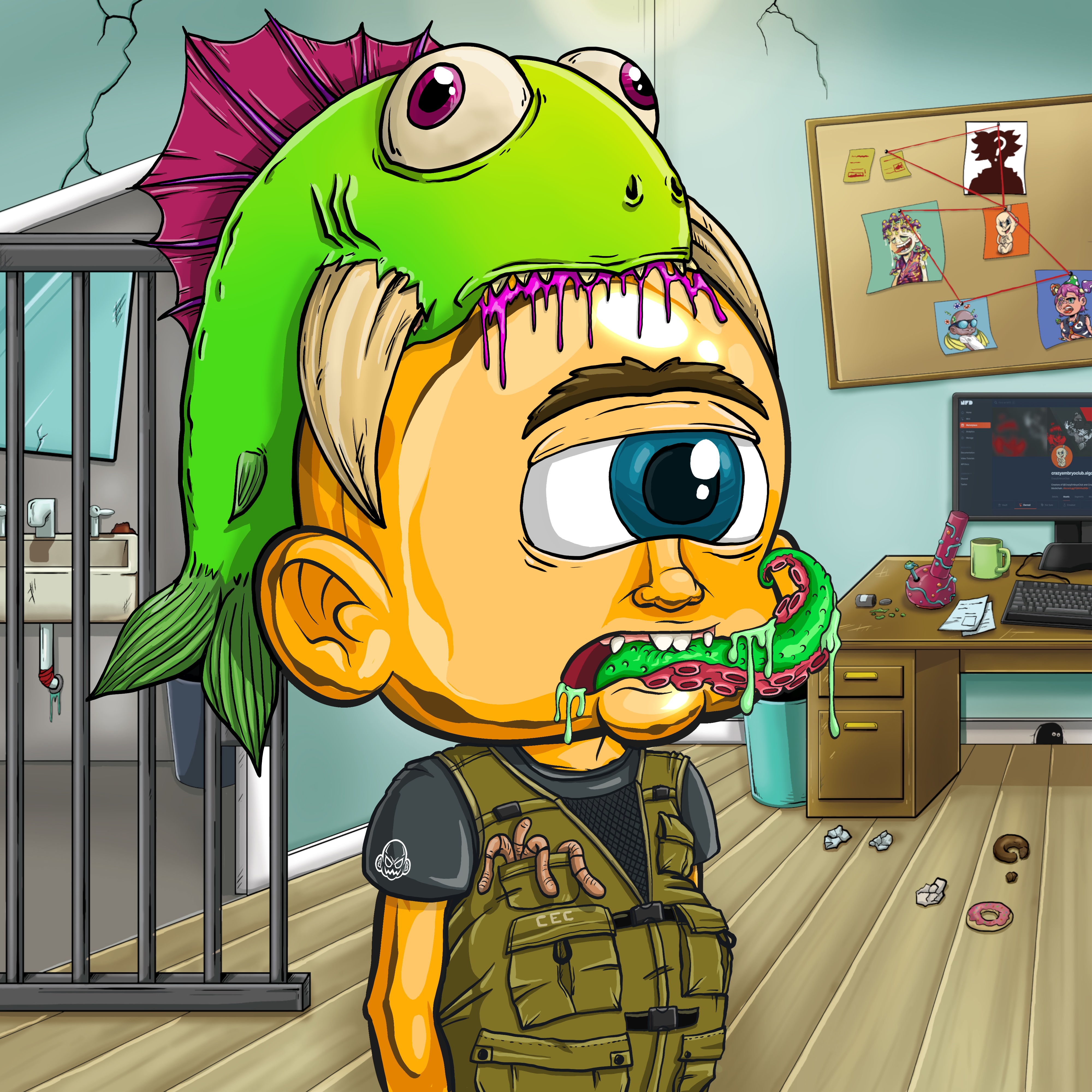 CRAZY COP #6037 NFT on Algorand