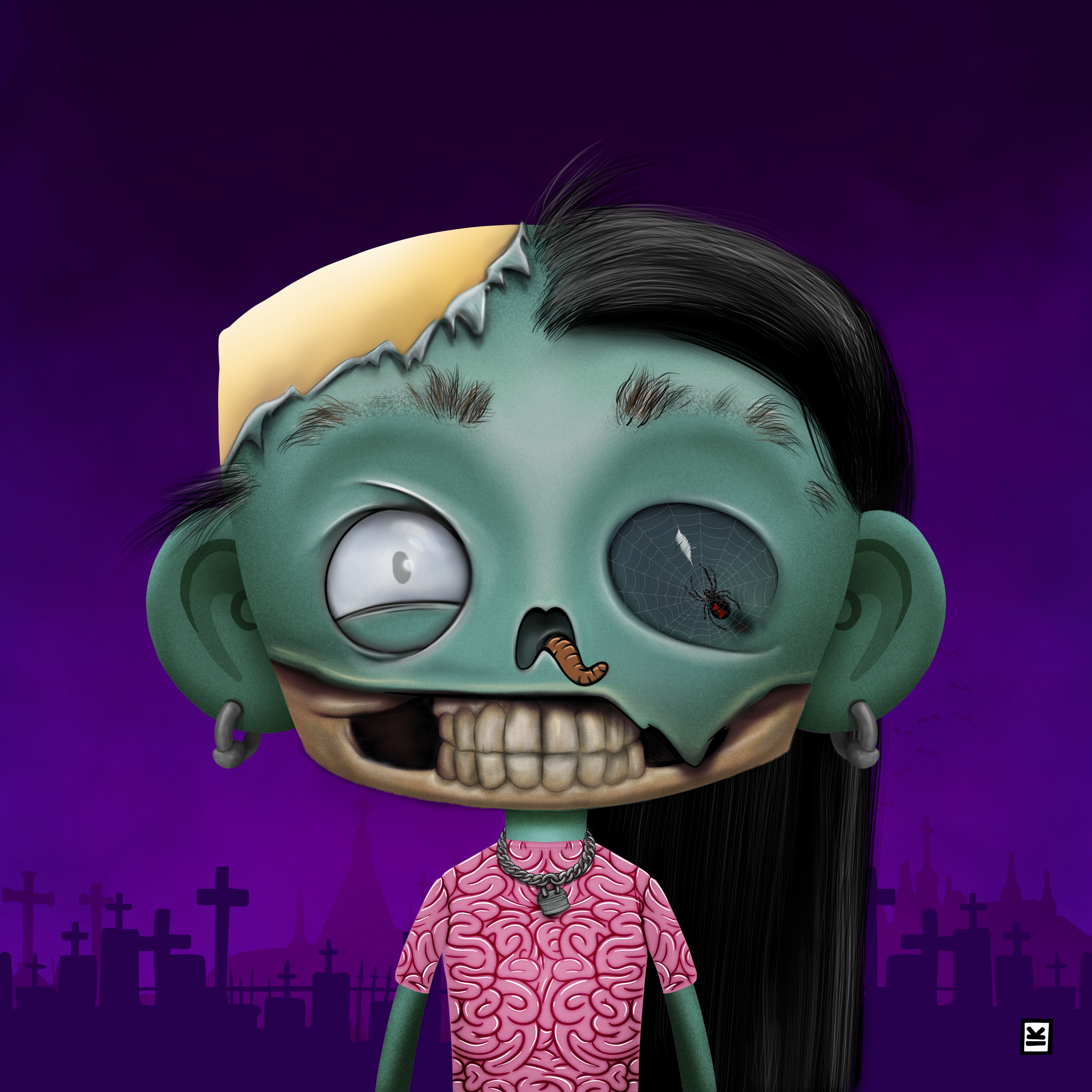 Little Monsters - Zombie #37 NFT on Algorand