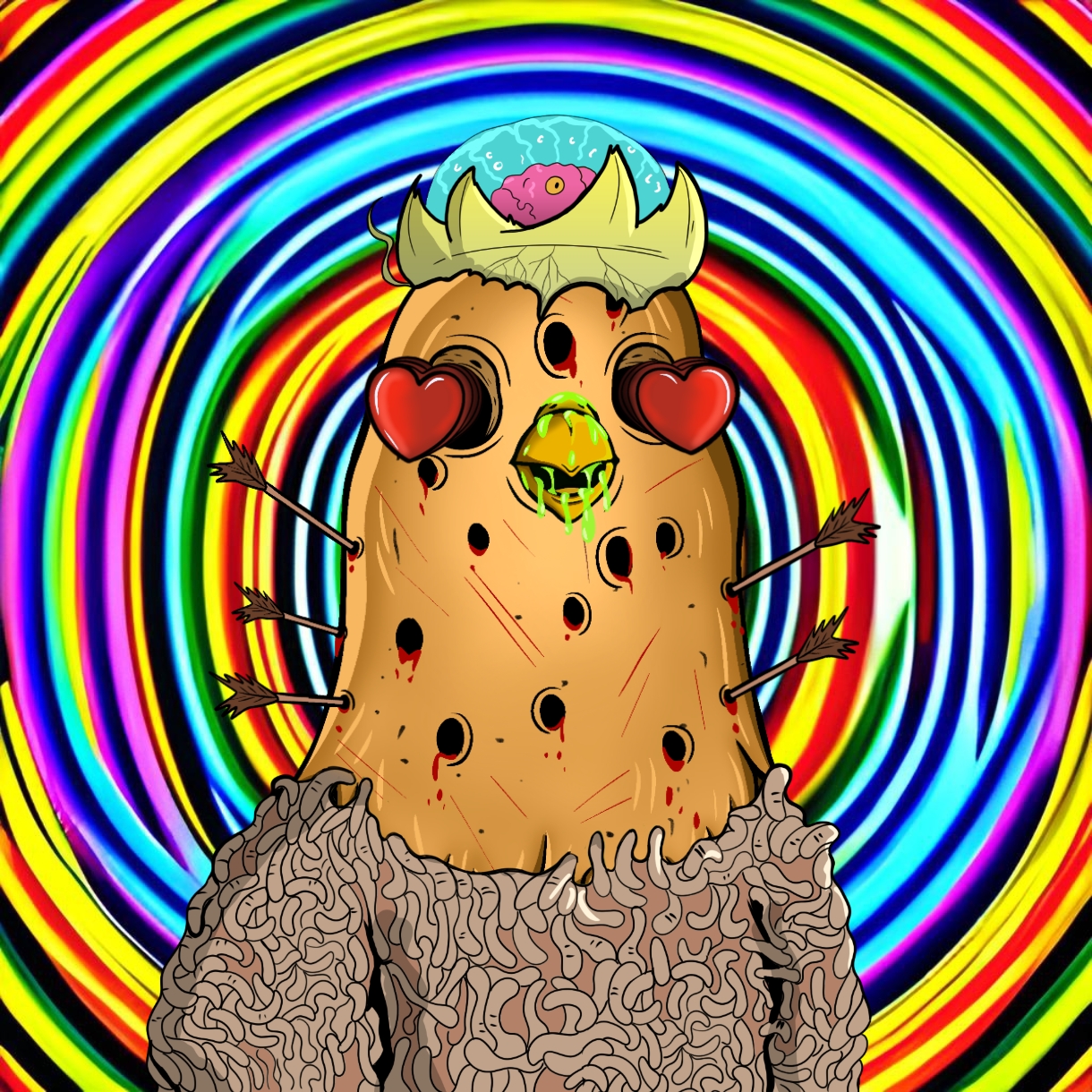 Mutant Ghetto Pigeon #128 NFT on Algorand