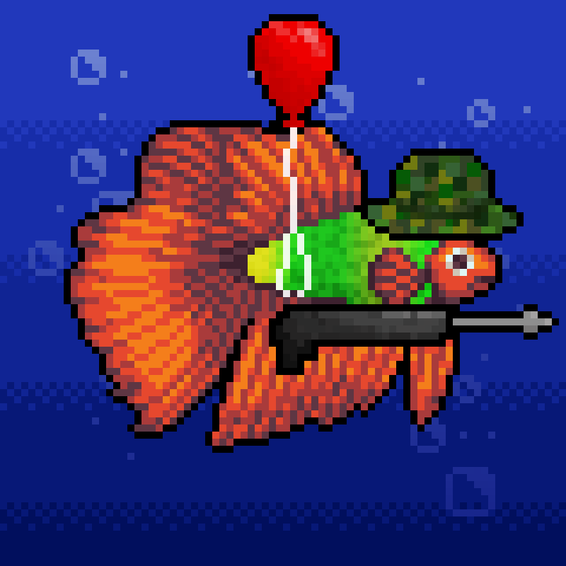 Fighting Fish #493 NFT on Algorand
