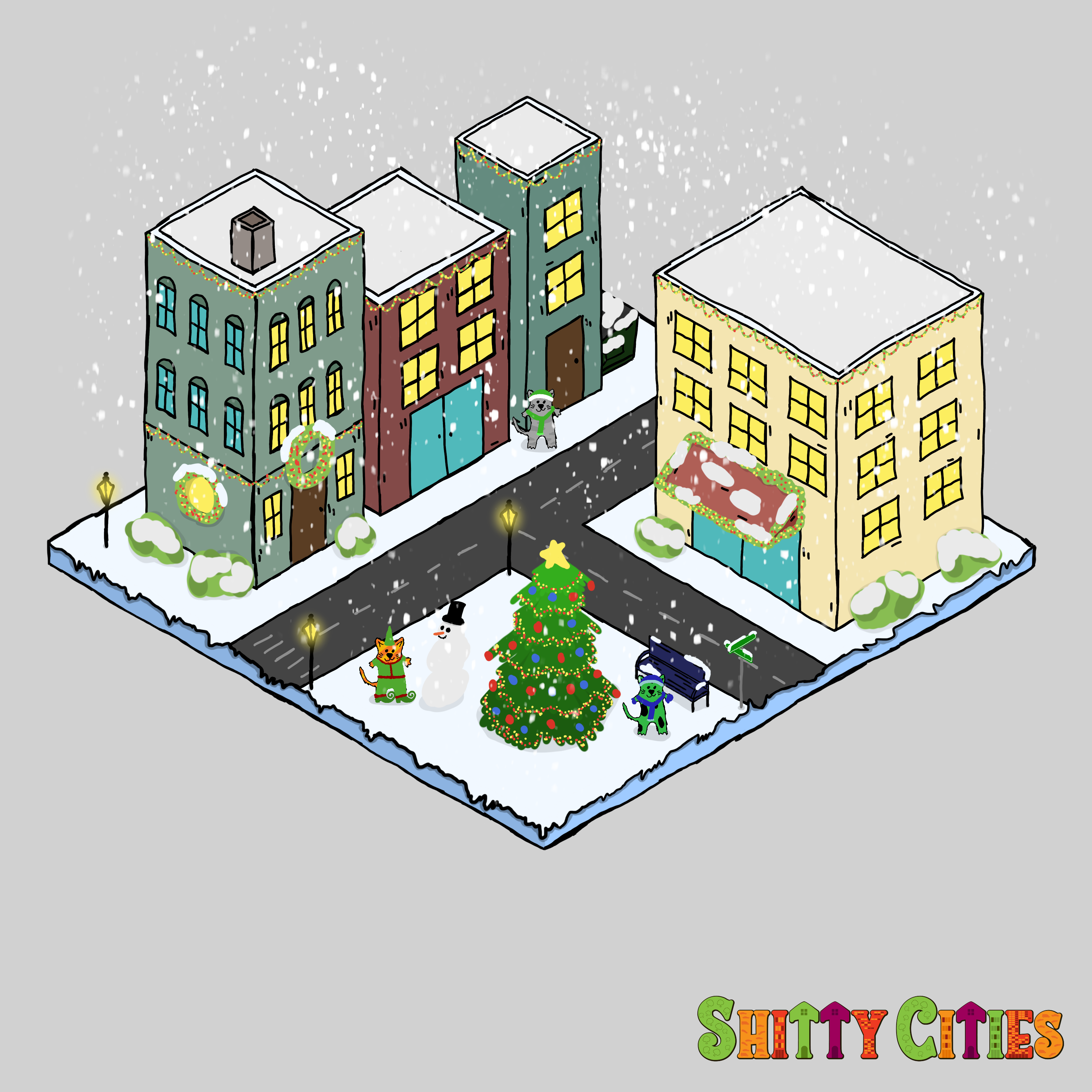 SCB150 - Town Christmas Tree