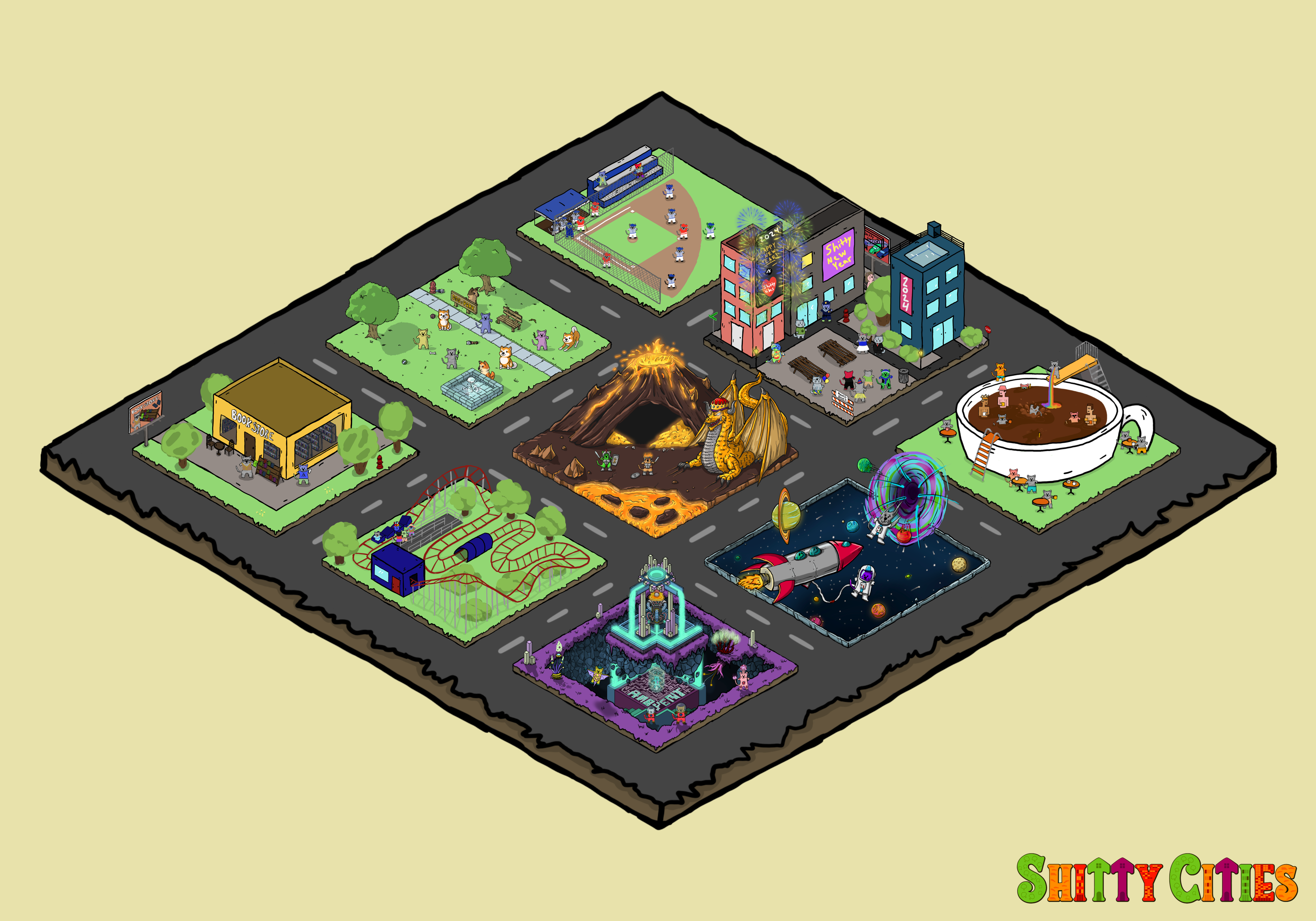 Shitty City #494 NFT on Algorand