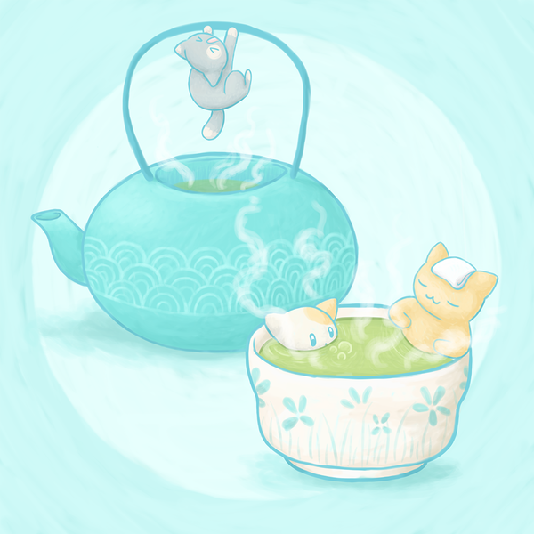 An image of Green Tea - MoonNFTartist