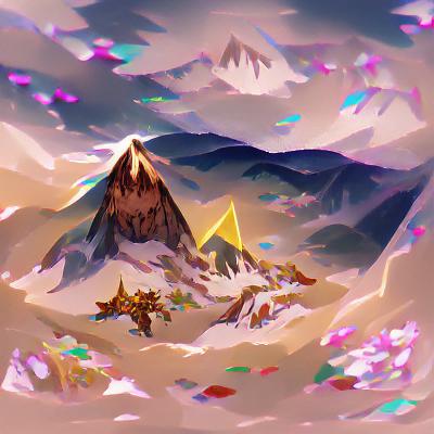 Blossoming Mountains NFT on Algorand