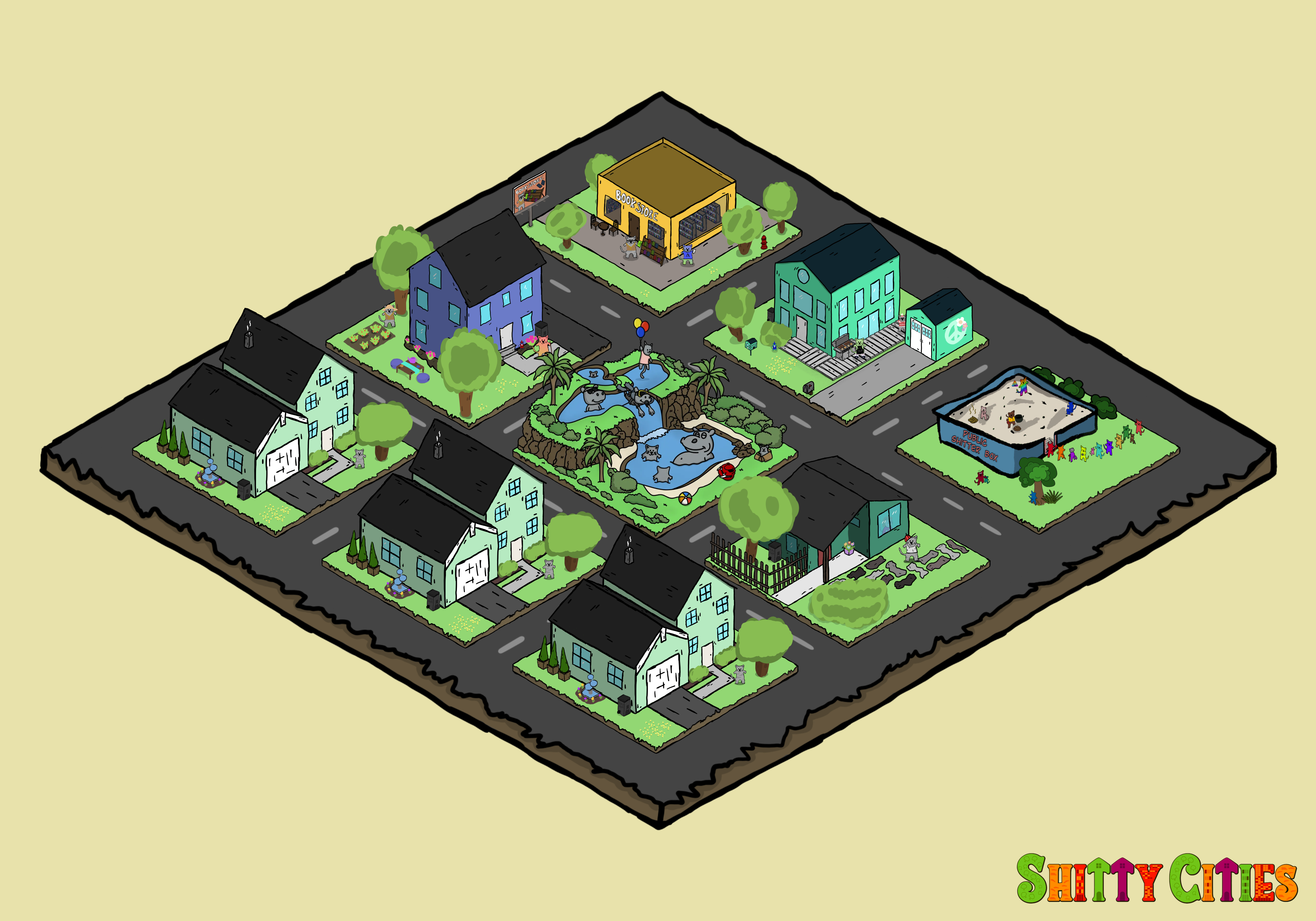 Shitty City #323 NFT on Algorand