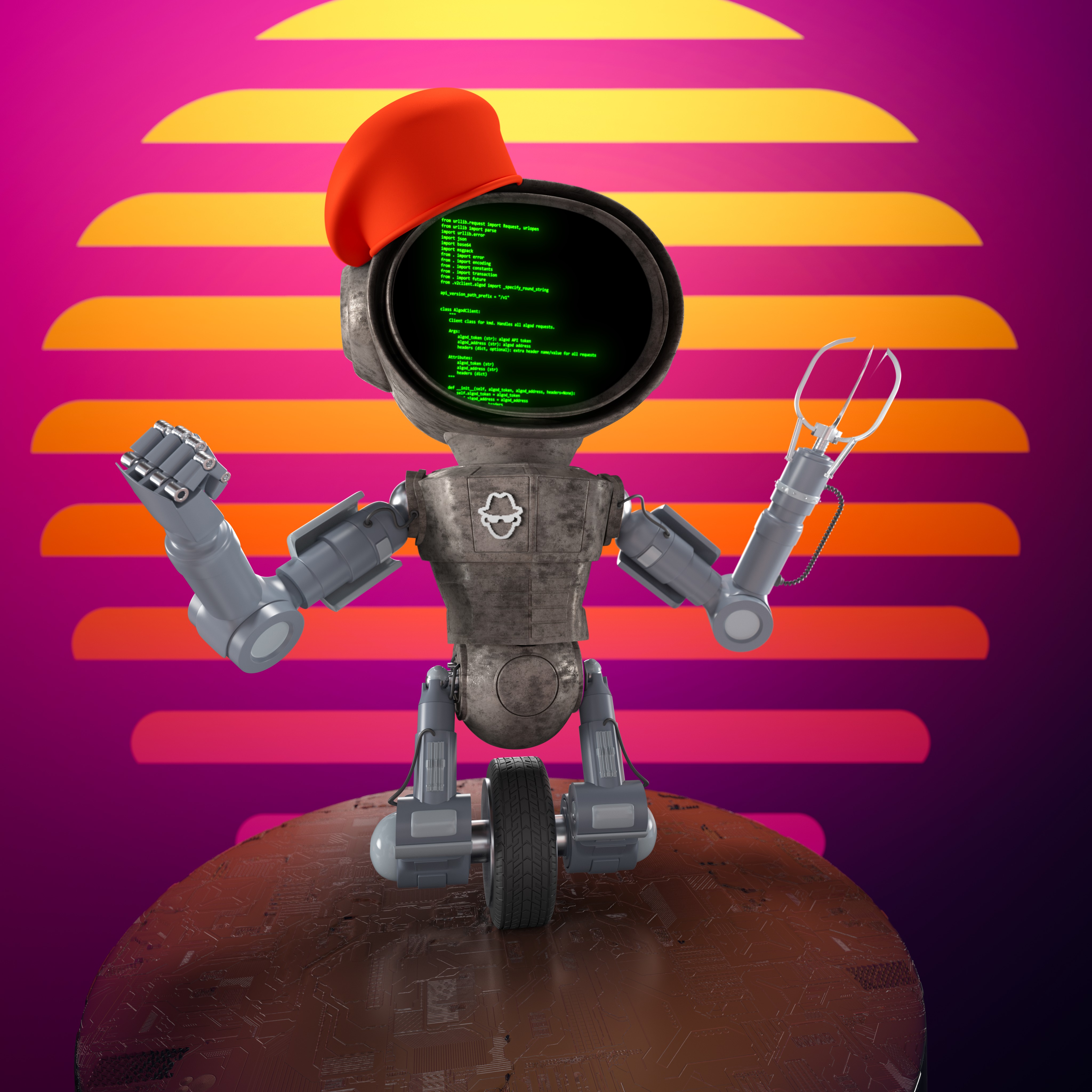 SockBot V1 No. 0044 NFT on Algorand