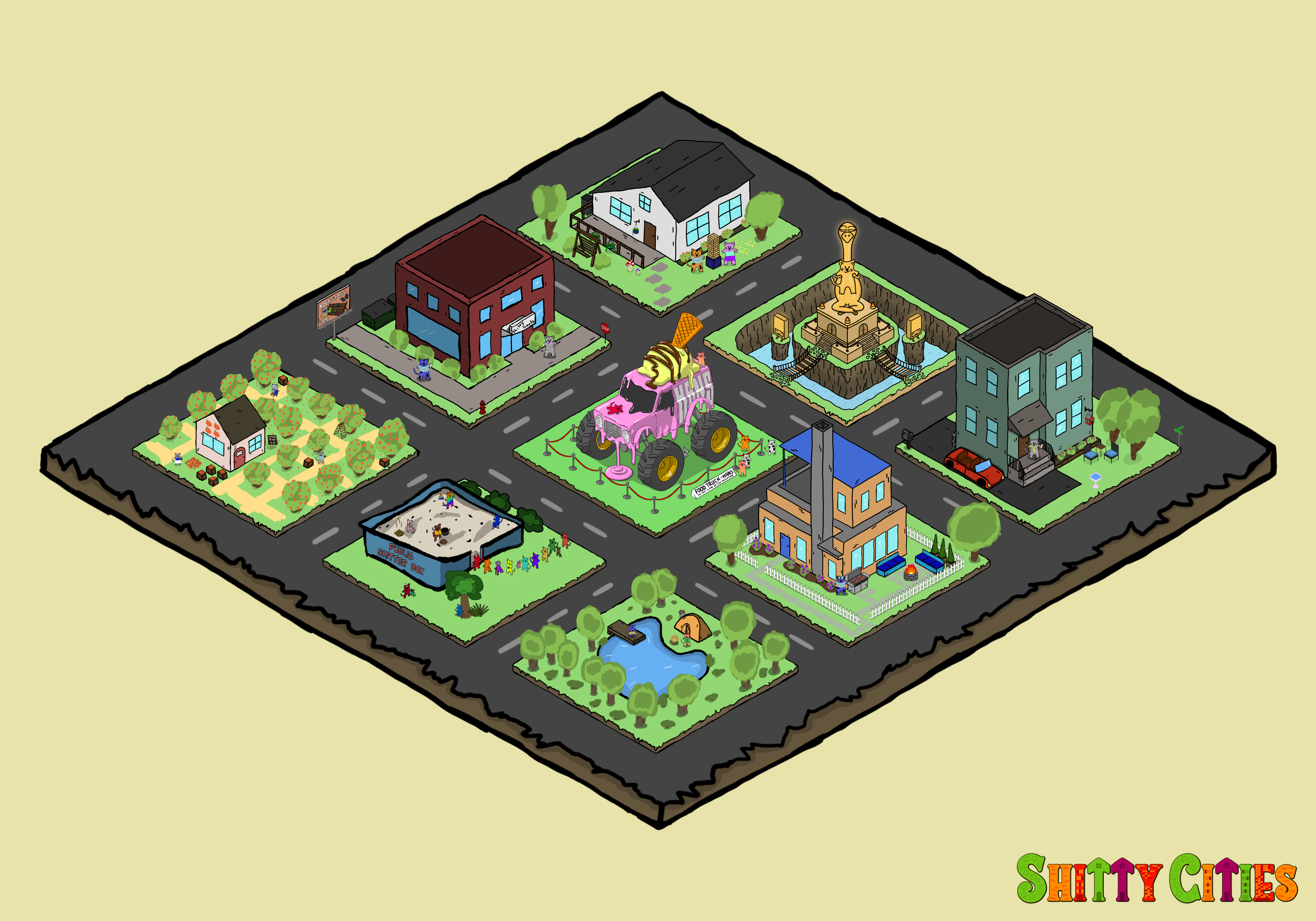 Shitty City #95 NFT on Algorand