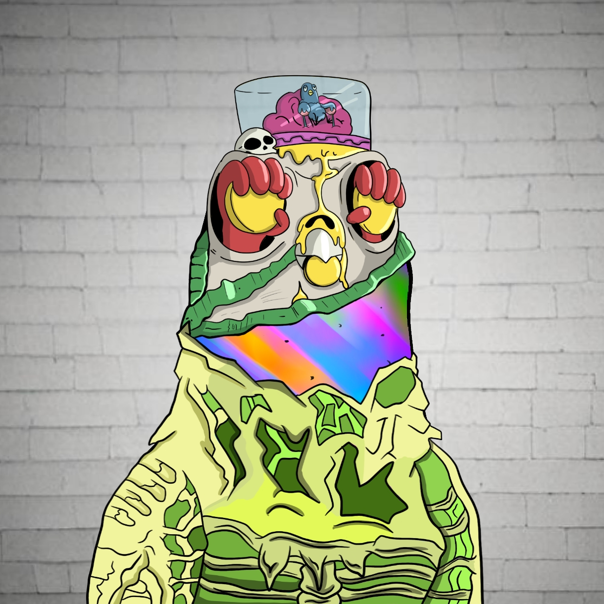 Mutant Ghetto Pigeon #384 NFT on Algorand