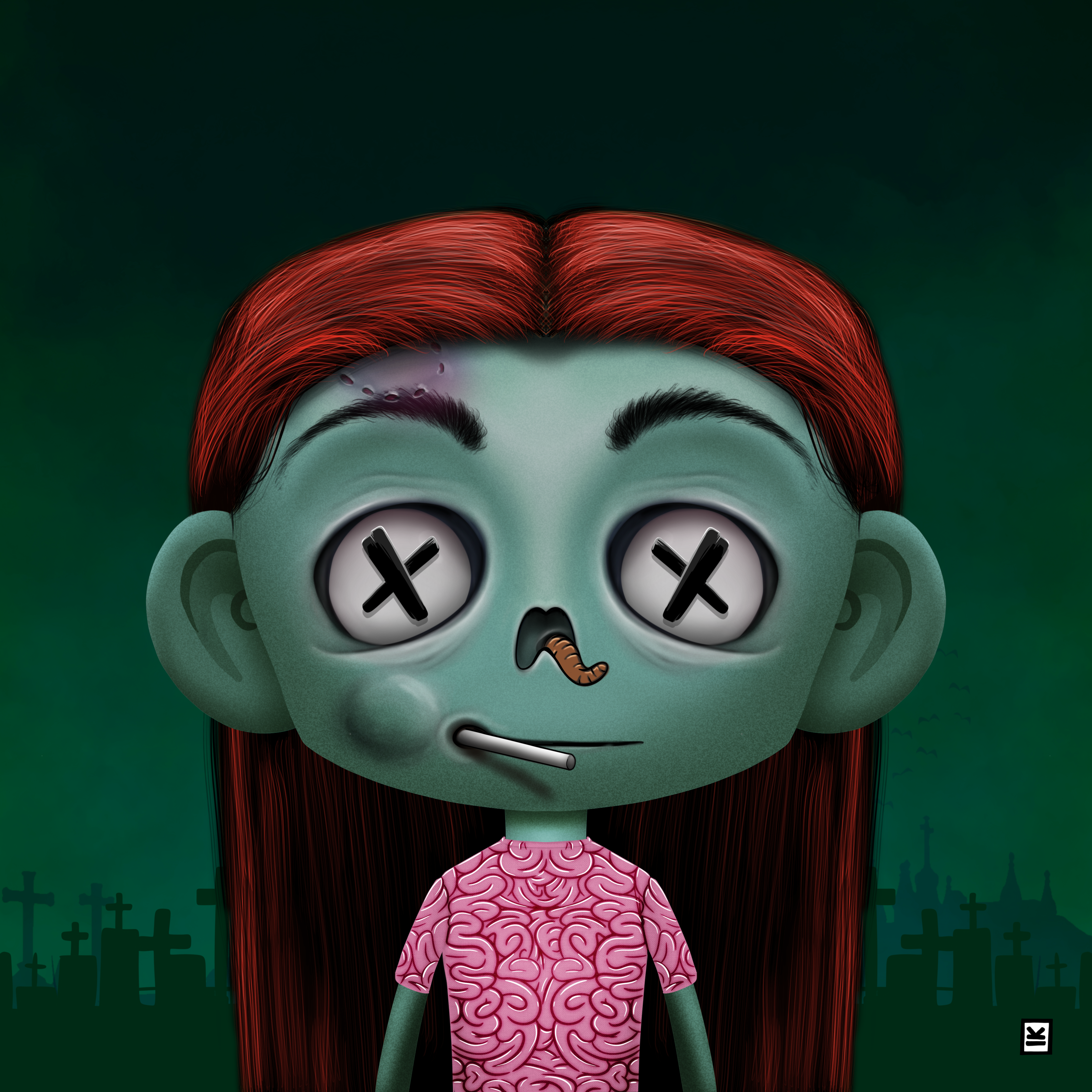Little Monsters - Zombie #91 NFT on Algorand