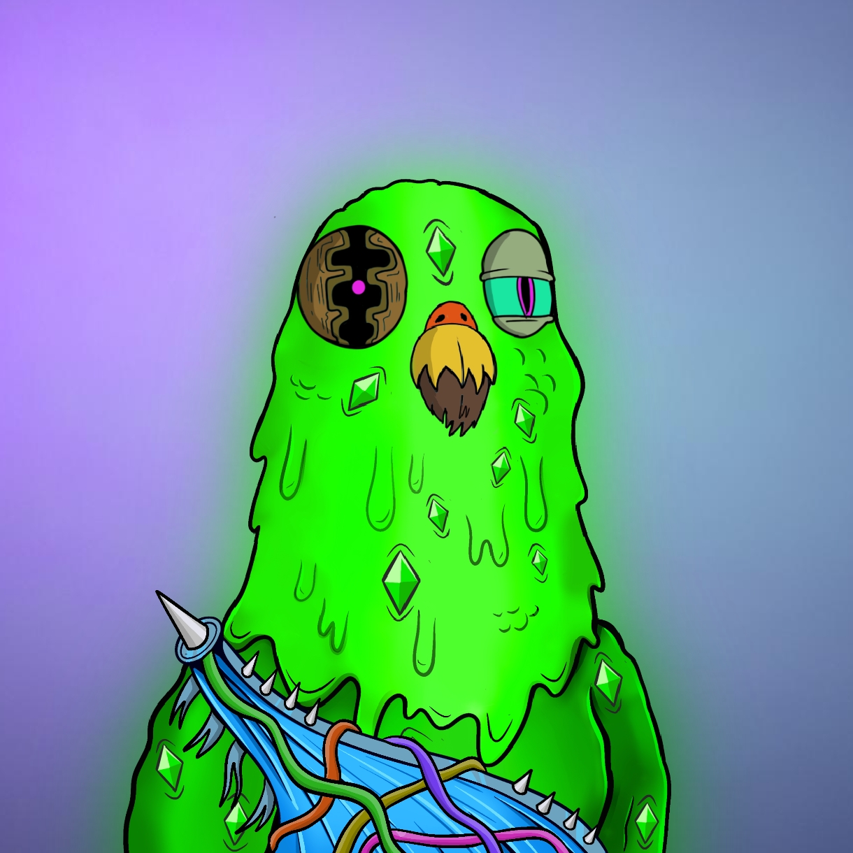 Mutant Ghetto Pigeon #187 NFT on Algorand