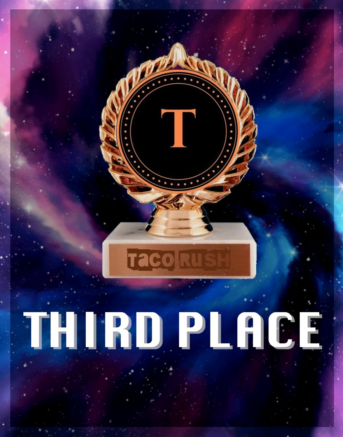 Taco Rush 3rd place NFT on Algorand