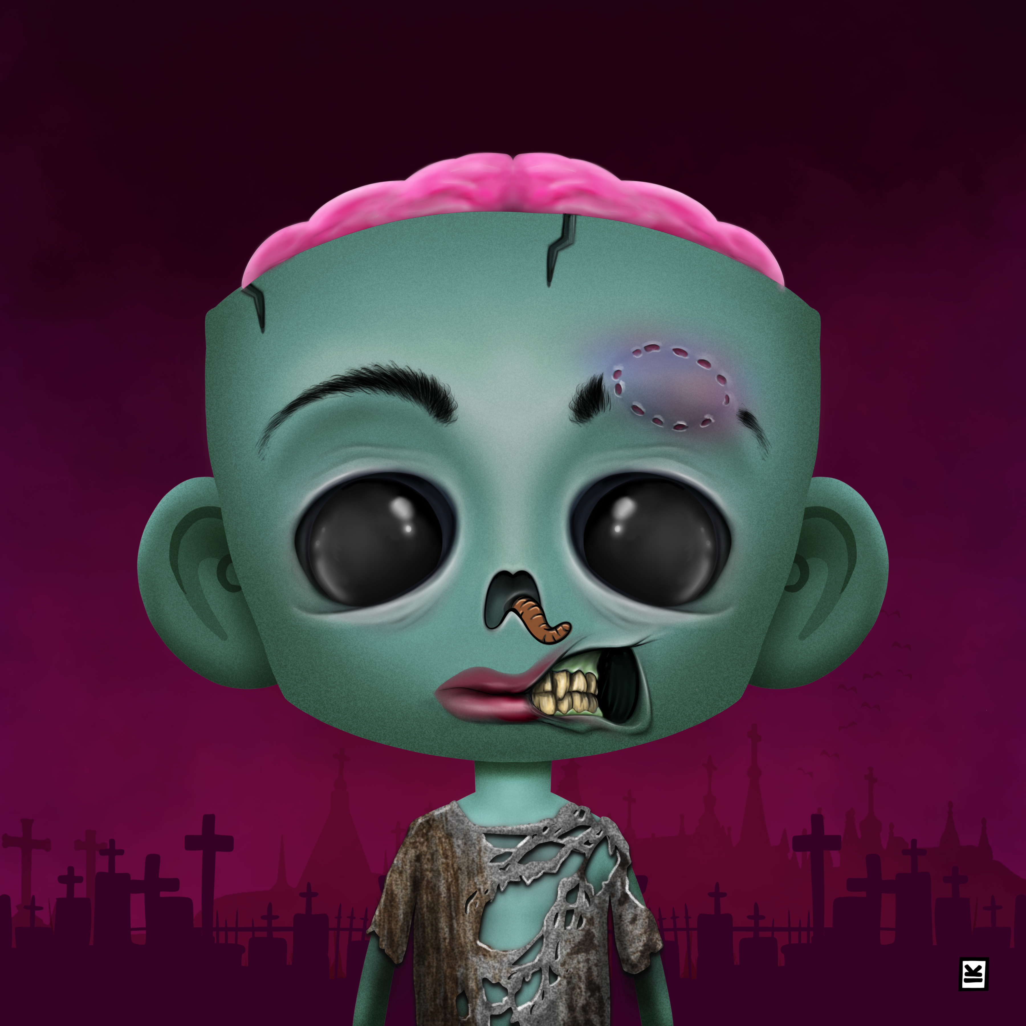 Little Monsters - Zombie #67 NFT on Algorand