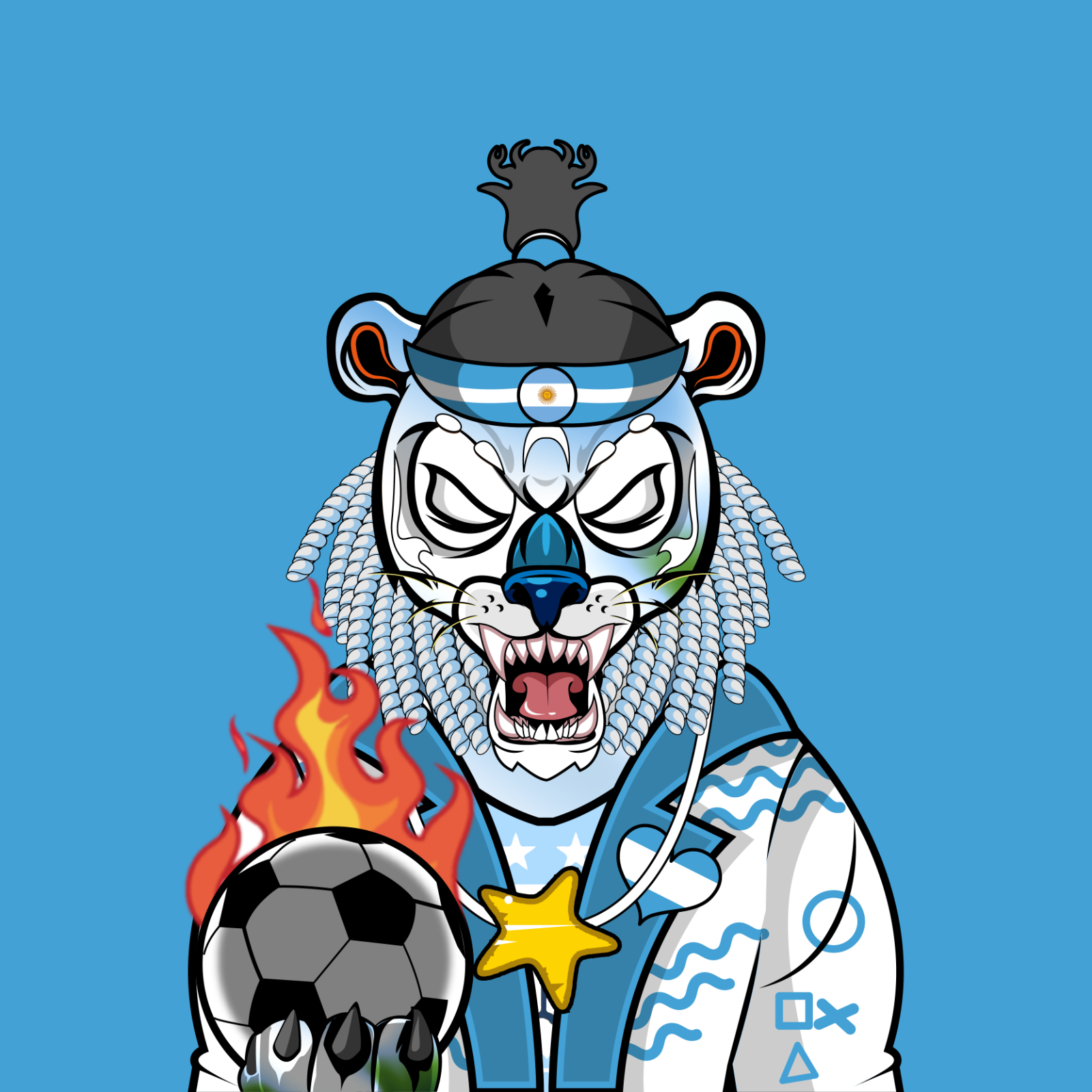 Football TigerChi #1072 NFT on Algorand
