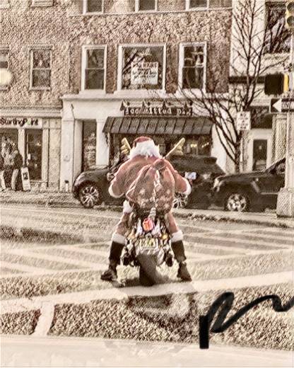 Motorcycle Santa #9