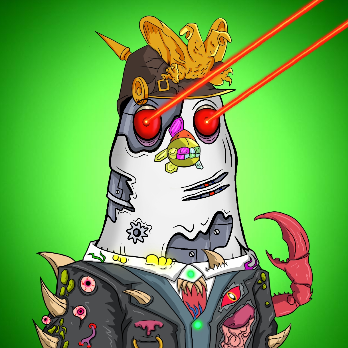 Mutant Ghetto Pigeon #613 NFT on Algorand