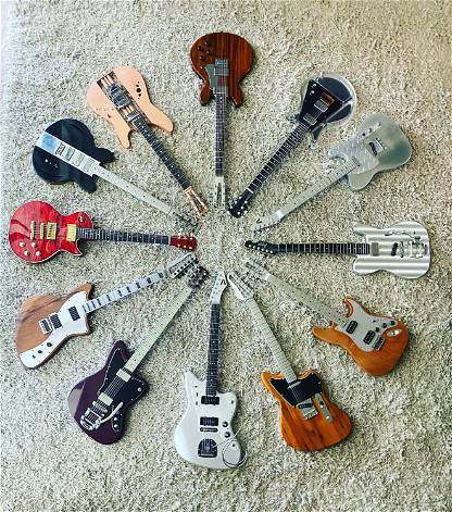 12 Electric Guitars