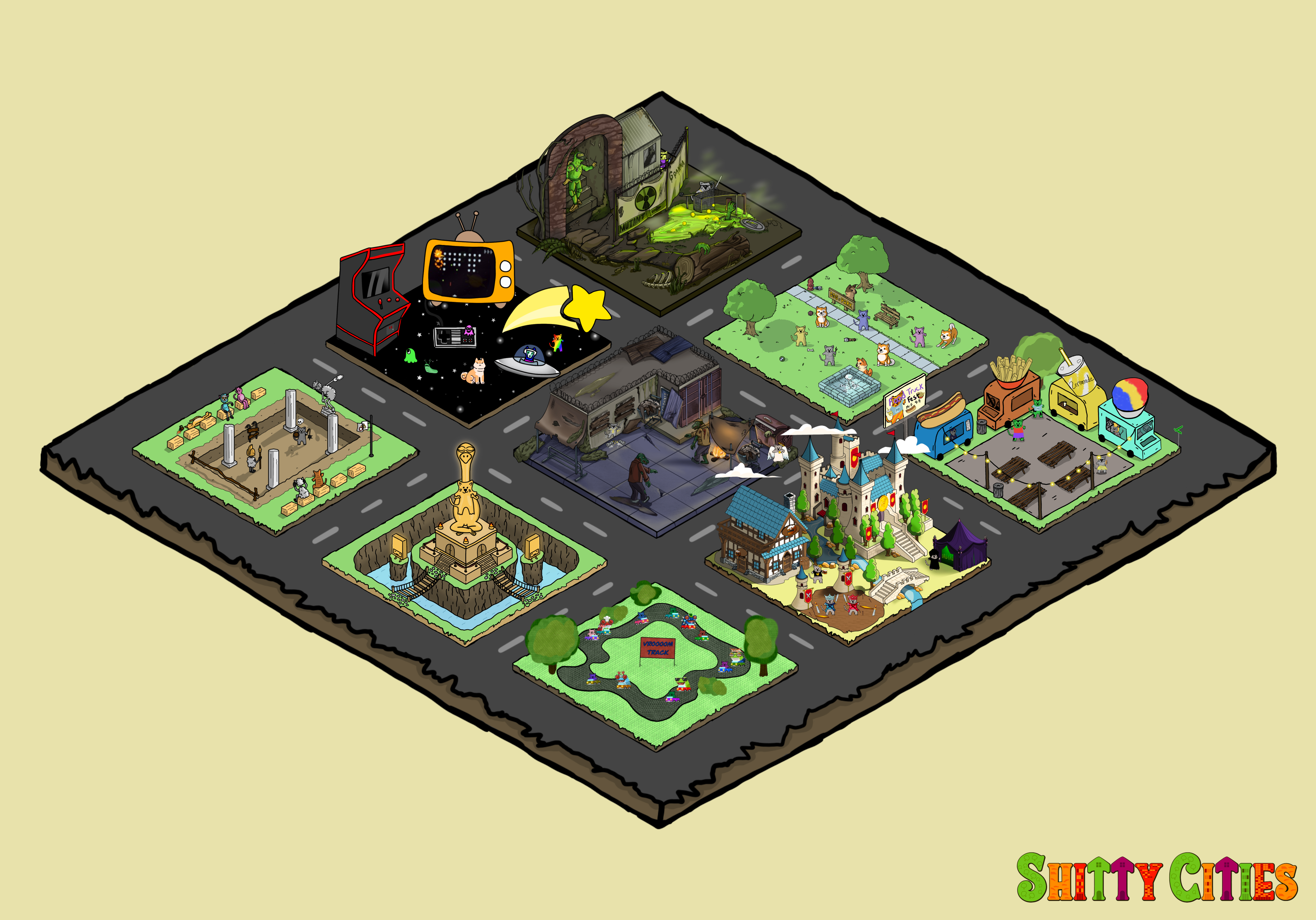 Shitty City #255 NFT on Algorand