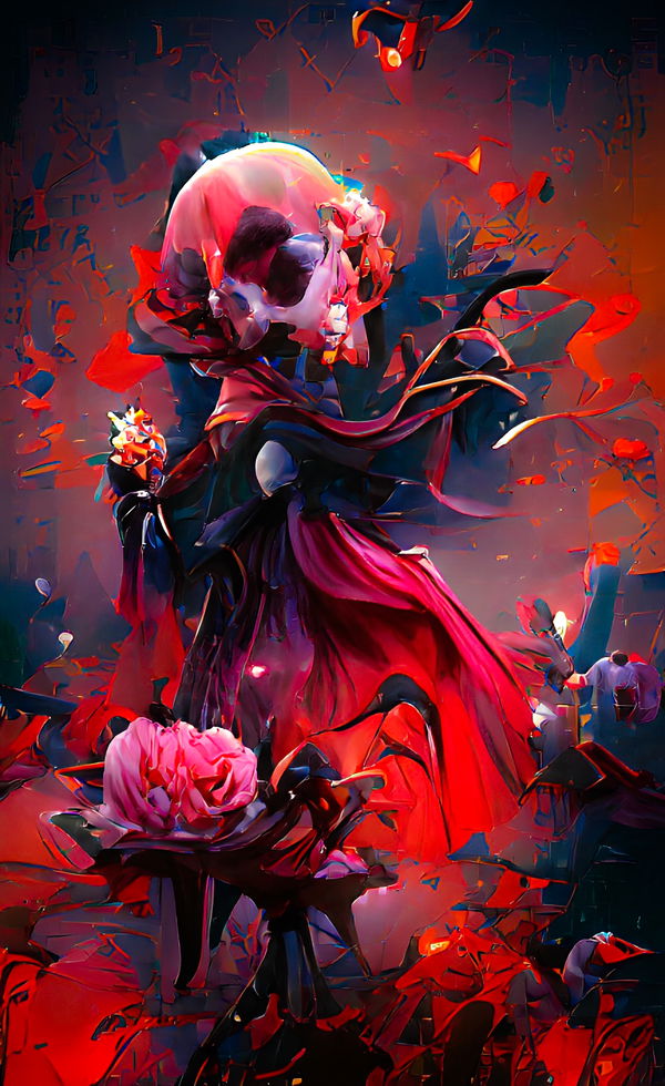 An image of DeathBlooms-Cerise