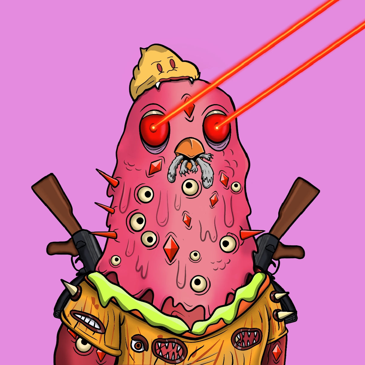 Mutant Ghetto Pigeon #243 NFT on Algorand