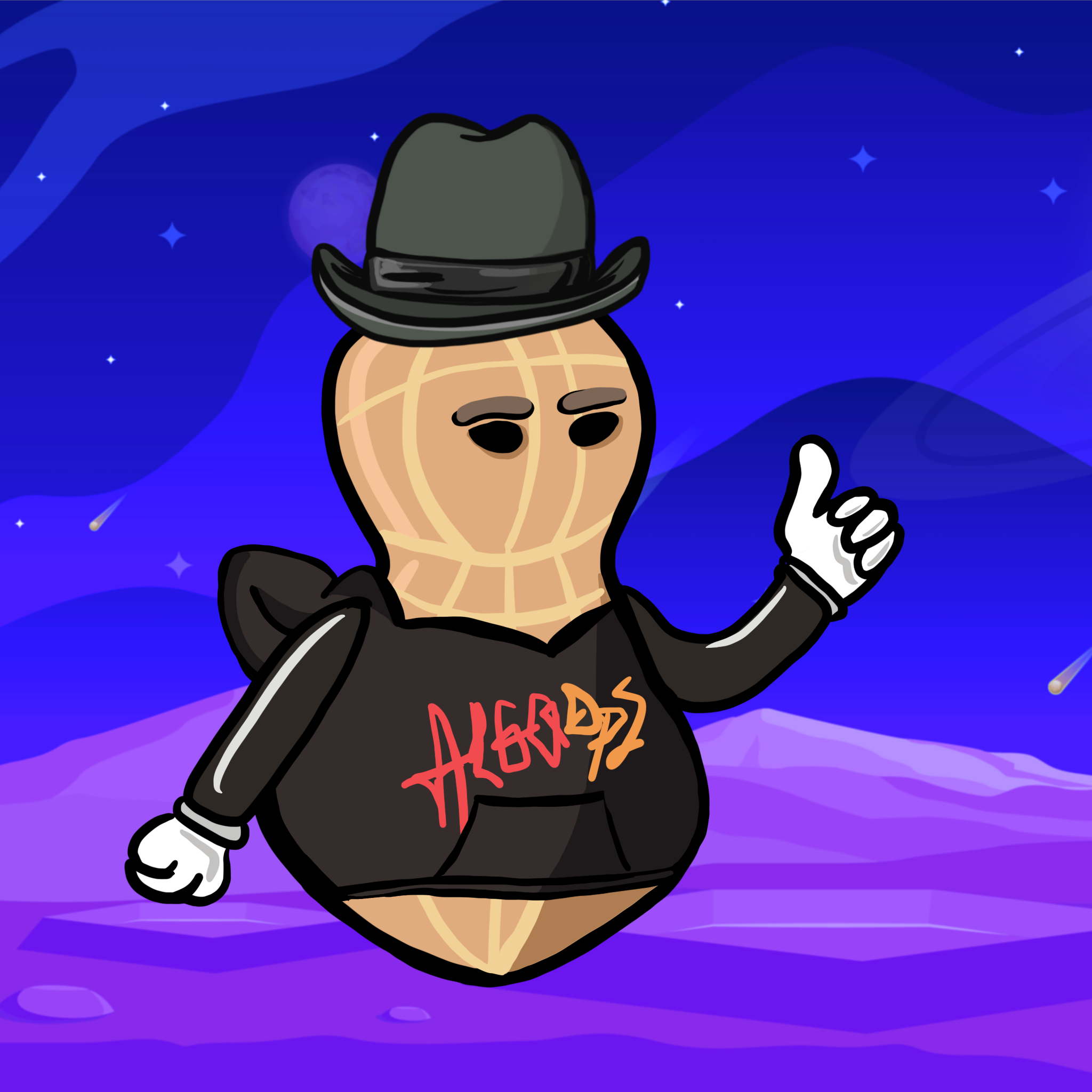 Dope Peanut Society #733 NFT on Algorand