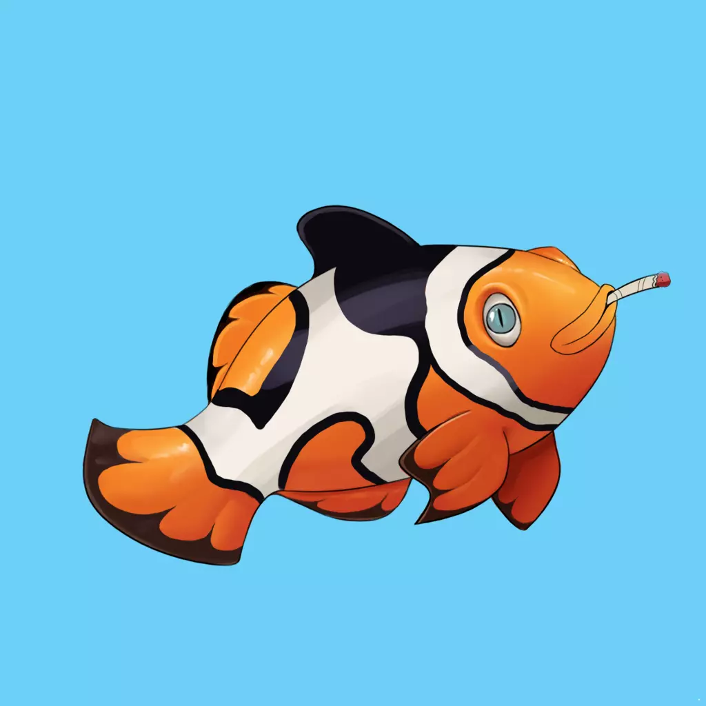 Clown Fish #371 NFT on Algorand