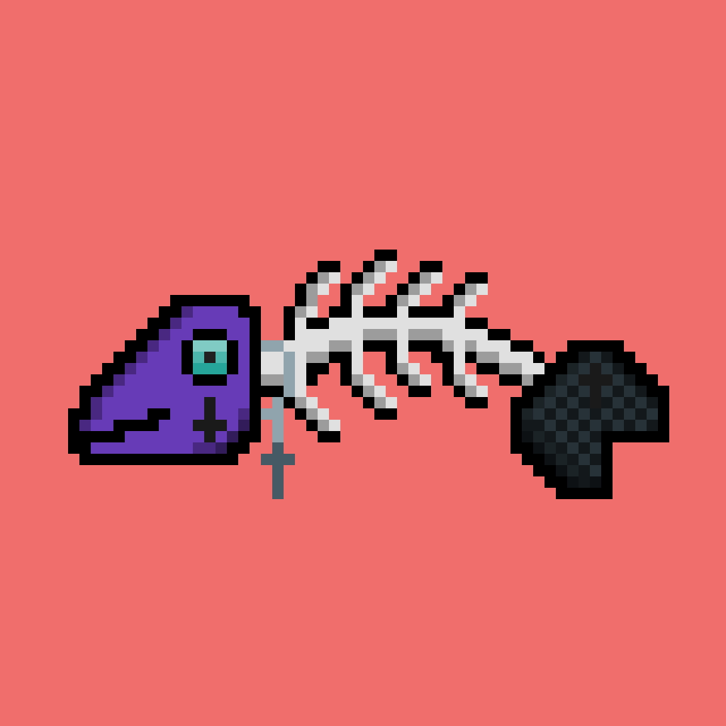 8-Bit BoneFish #650 NFT on Algorand