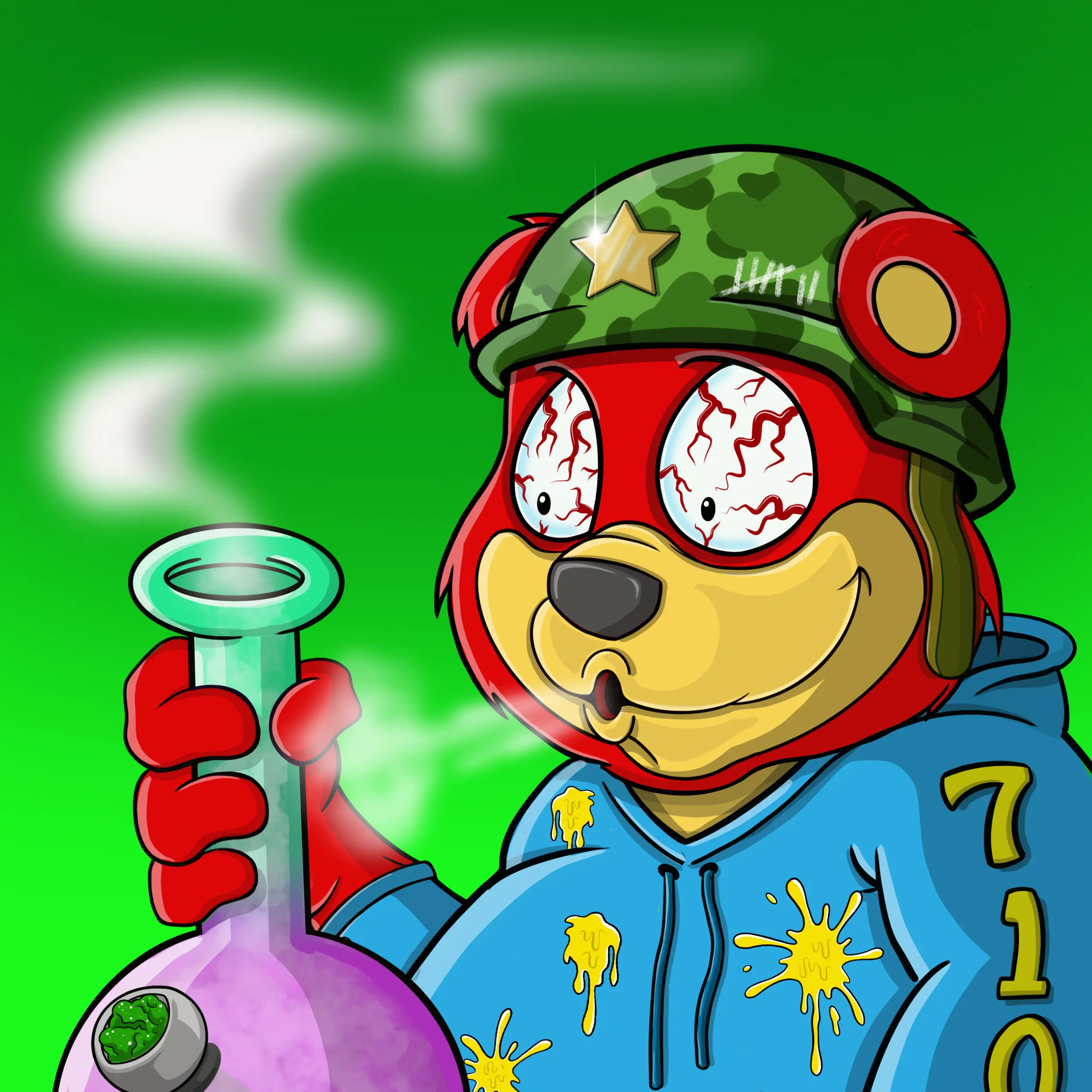 Burnin Bears #1722 NFT on Algorand