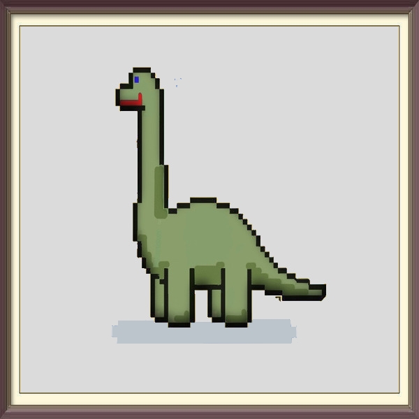 Original Grey Defi Dino #009 NFT on Algorand