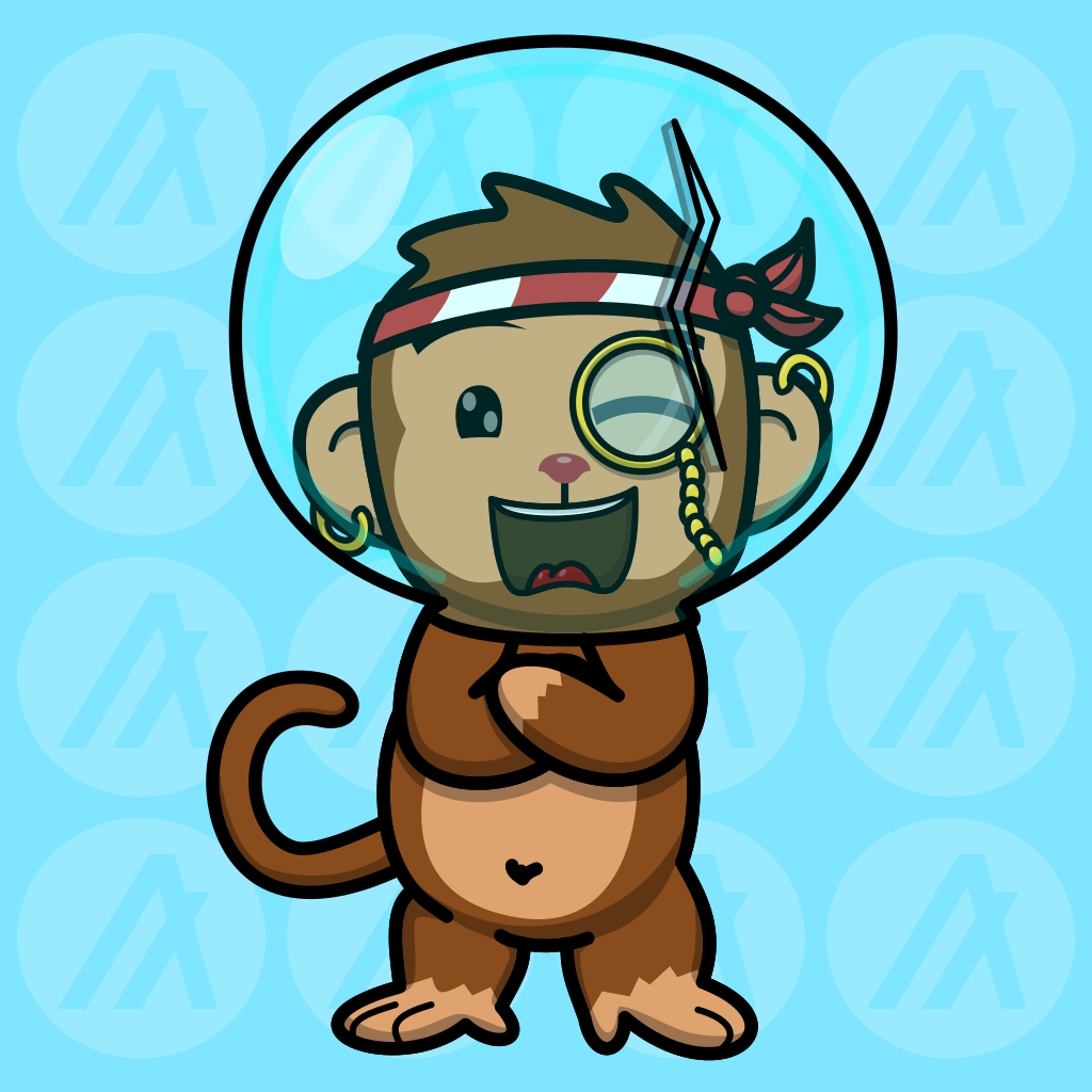 Space Monkey #54 NFT on Algorand