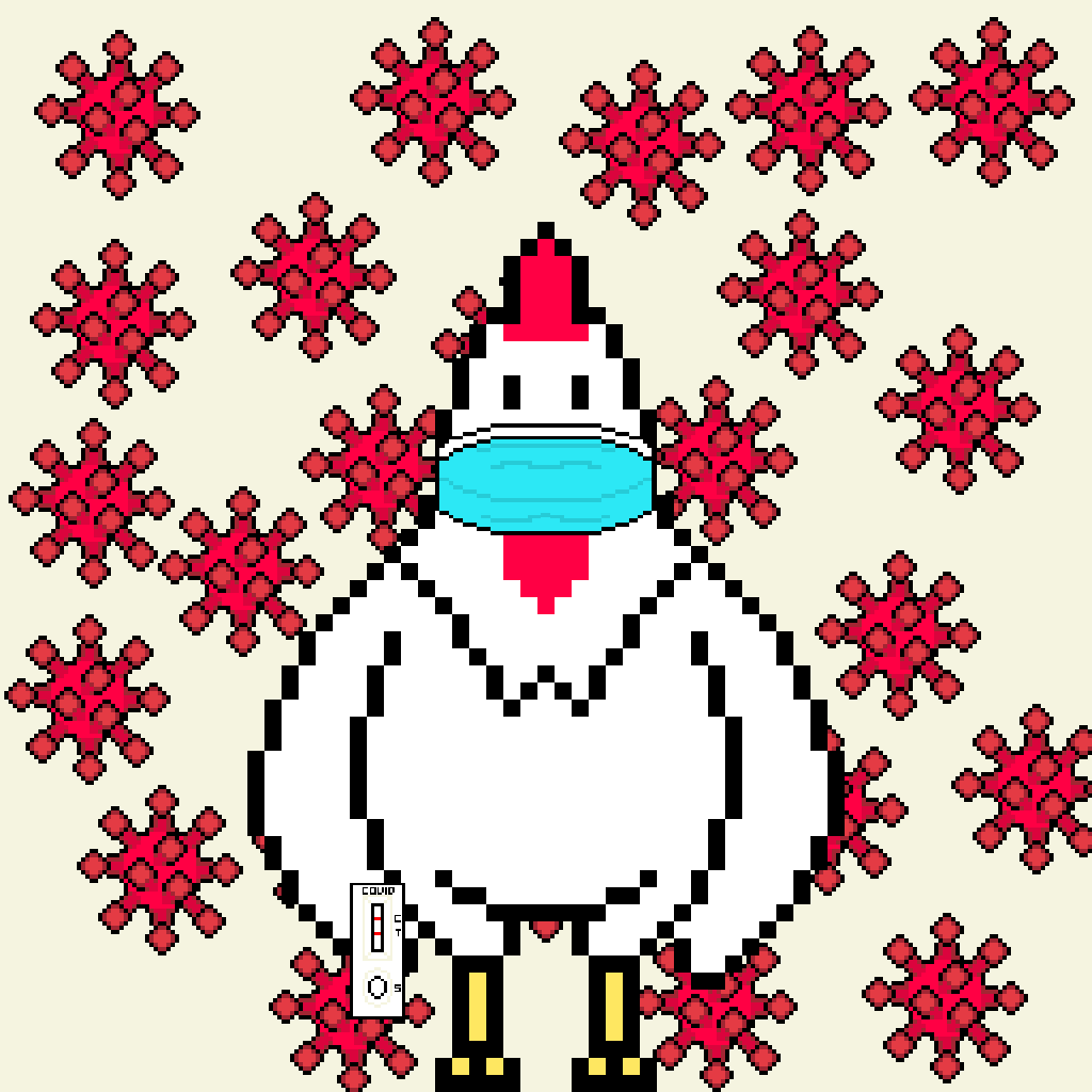 Pixel Chicken #295 NFT on Algorand