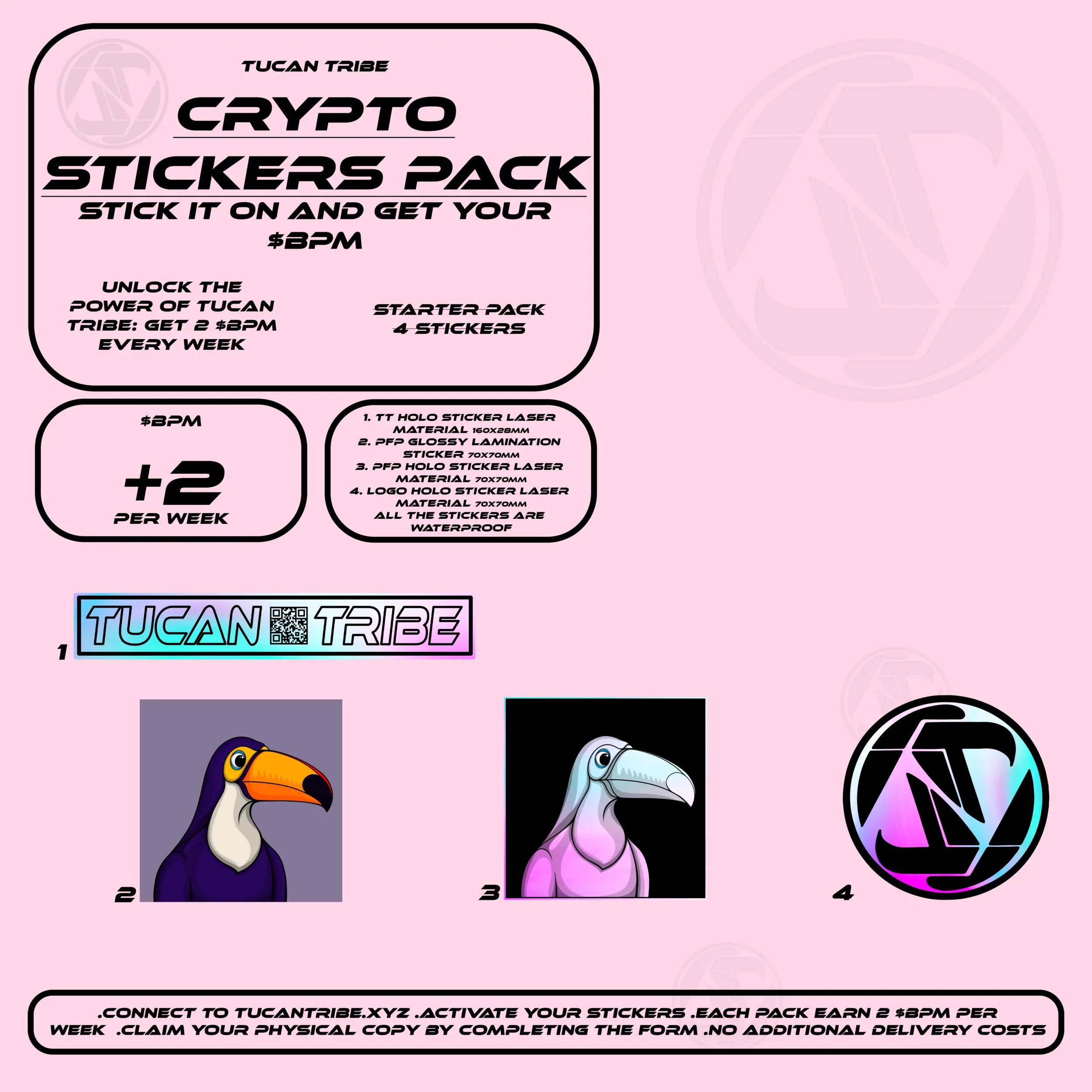 Tucan Tribe Crypto Stickers #111 NFT on Algorand