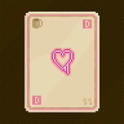 Heart Neon Caffeine Card