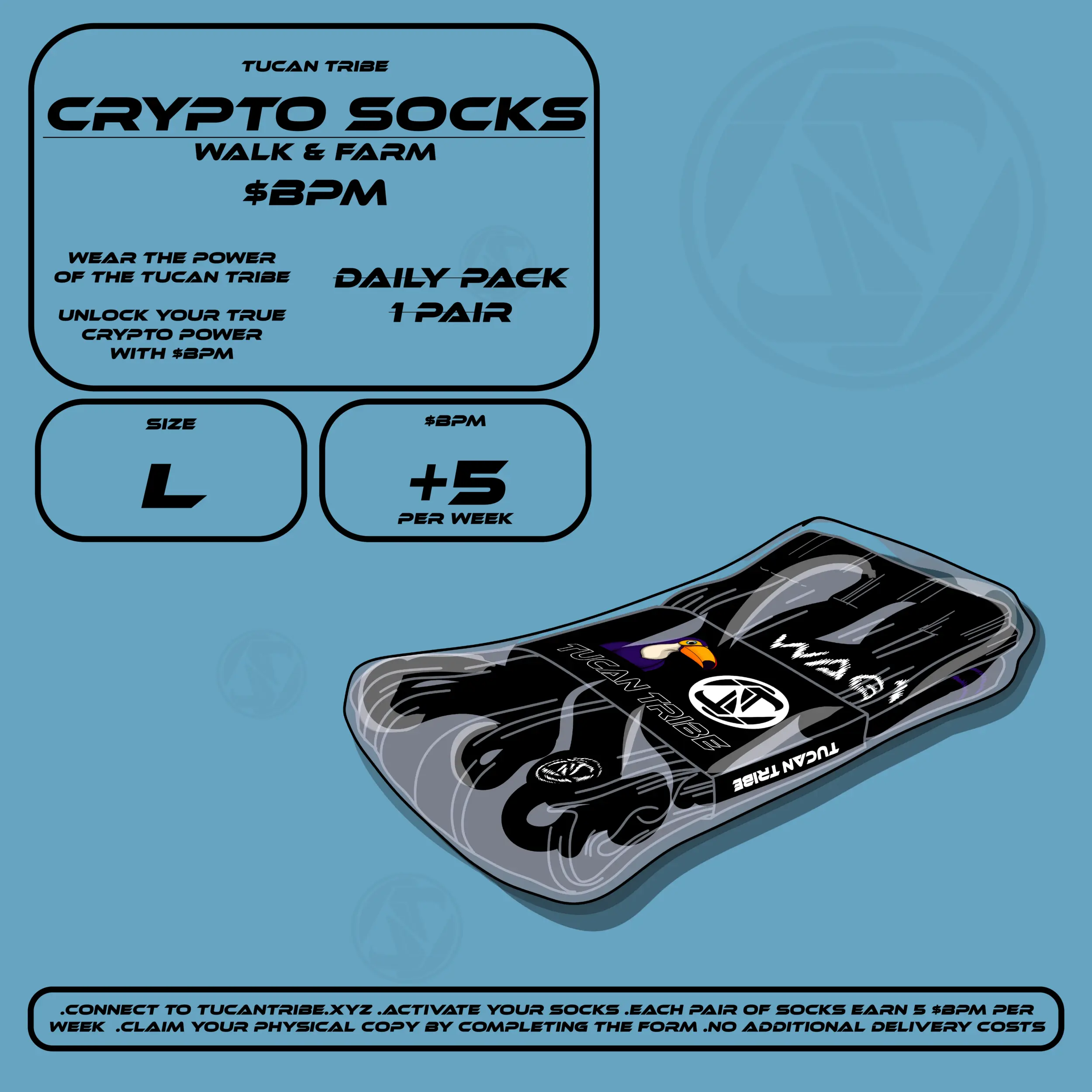 Tucan Tribe Crypto Socks #219 NFT on Algorand