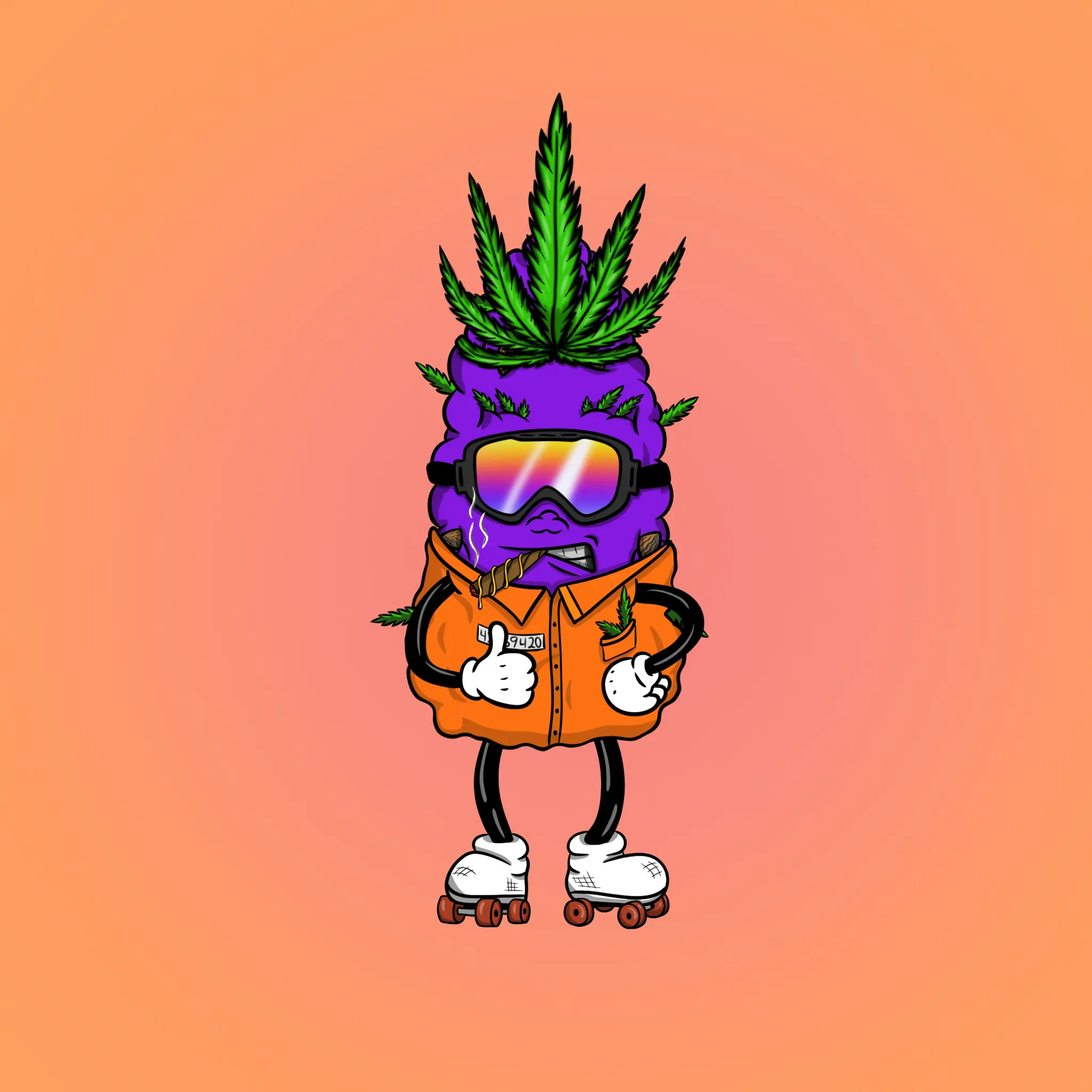 Blazing Budz #371 NFT on Algorand