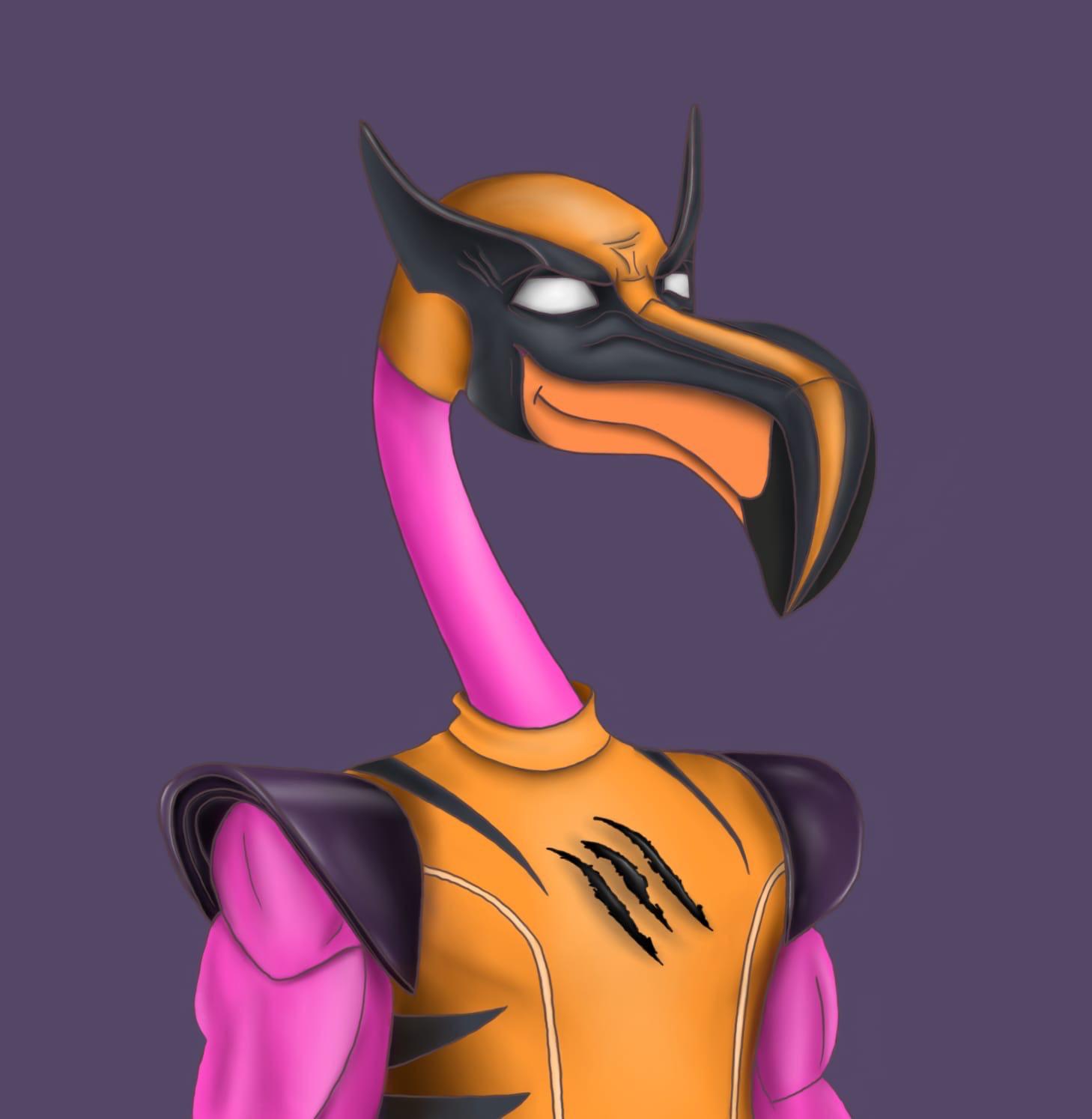 Eclectic Flamingo #133 NFT on Algorand