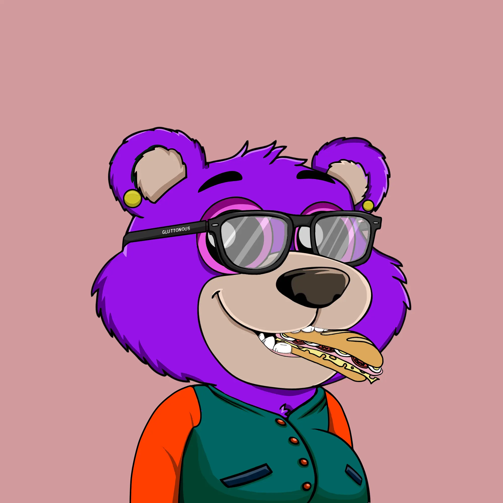 Gluttonous Bears #591 NFT on Algorand