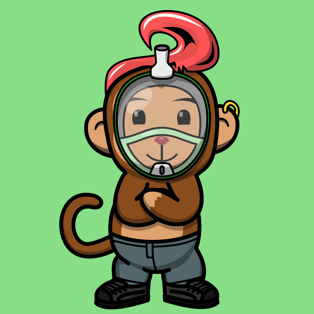 Covid Space Monkey #147 NFT on Algorand