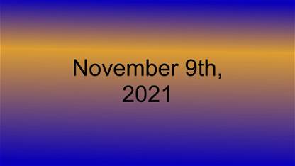 November 9th, 2021