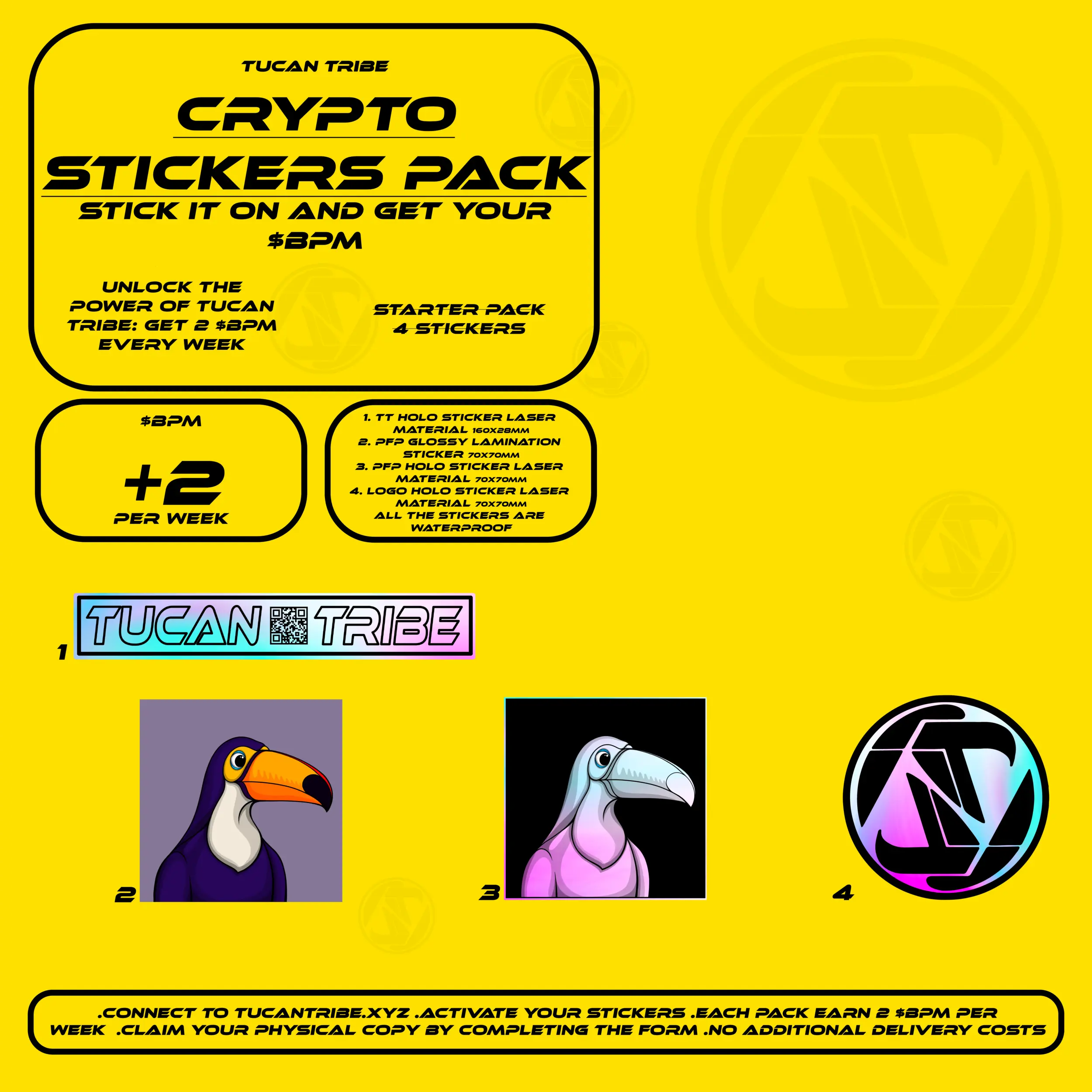 Tucan Tribe Crypto Stickers #390 NFT on Algorand