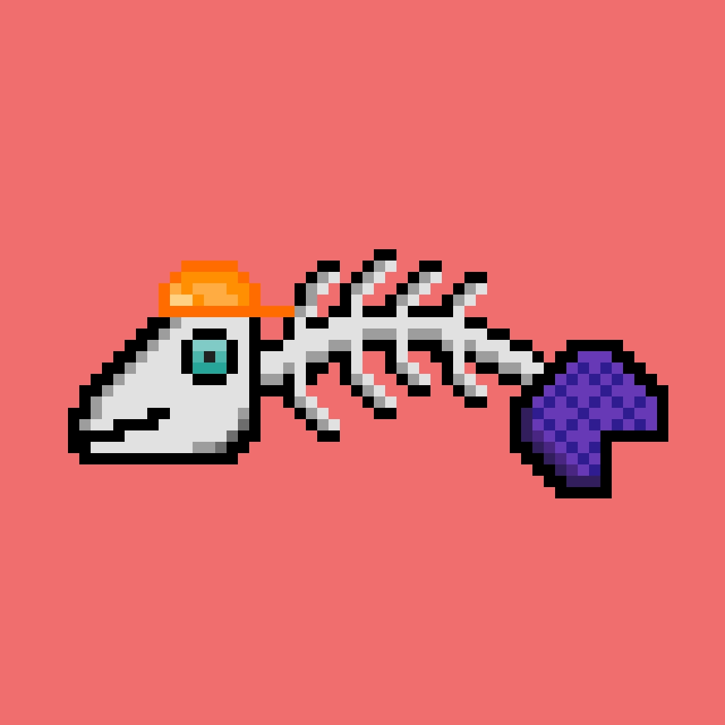 8-Bit BoneFish #375 NFT on Algorand