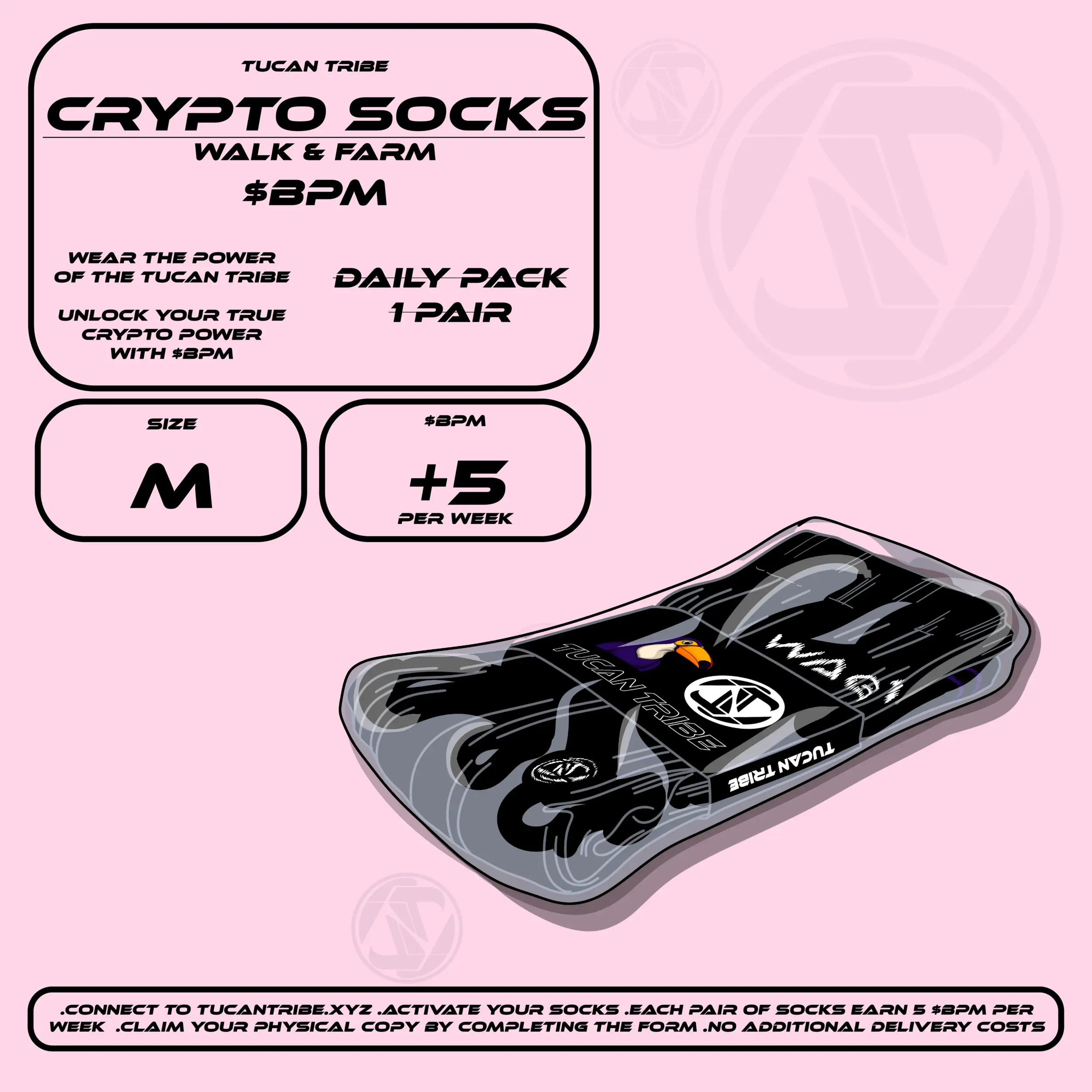 Tucan Tribe Crypto Socks #14 NFT on Algorand