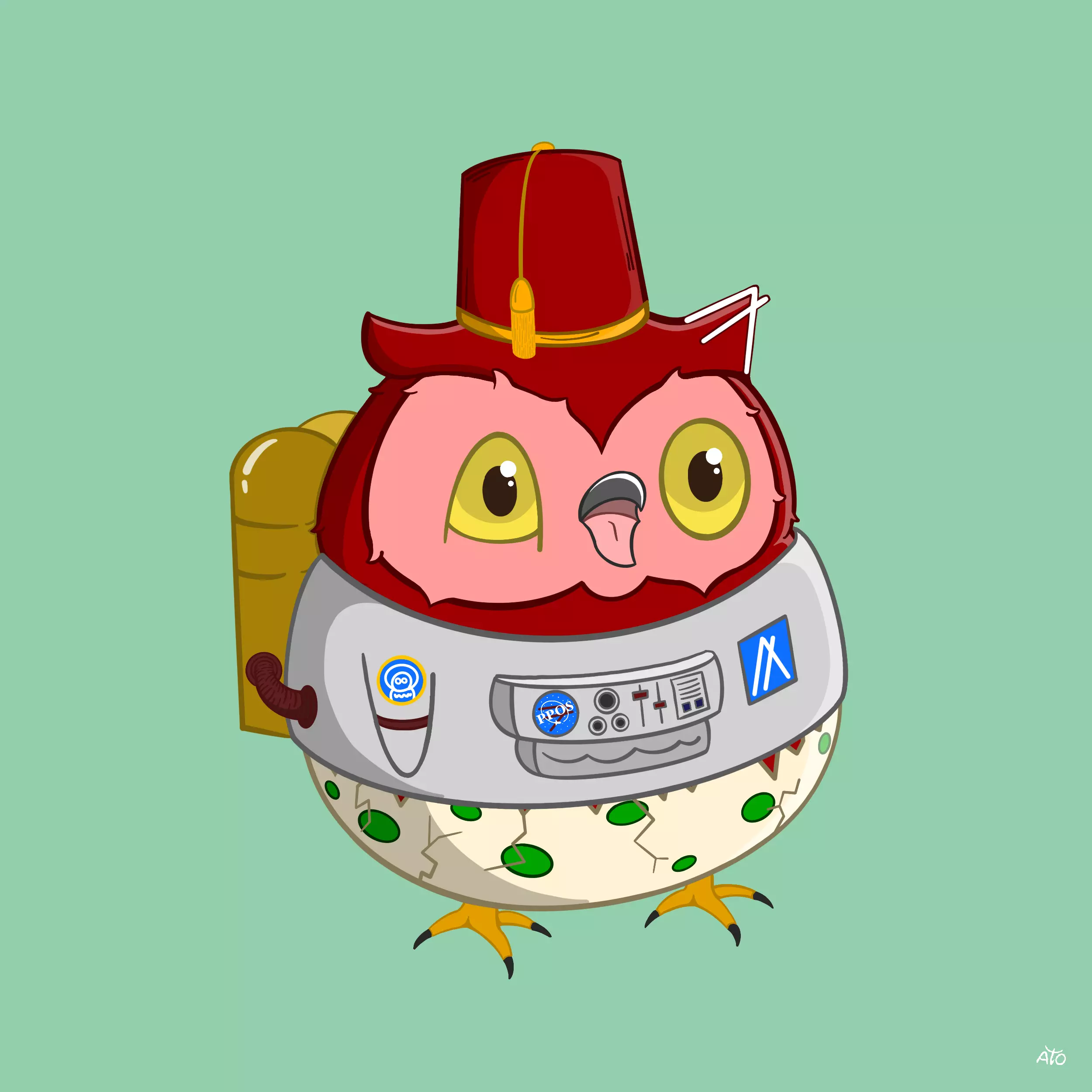 Baby Hoot Group #5253 NFT on Algorand